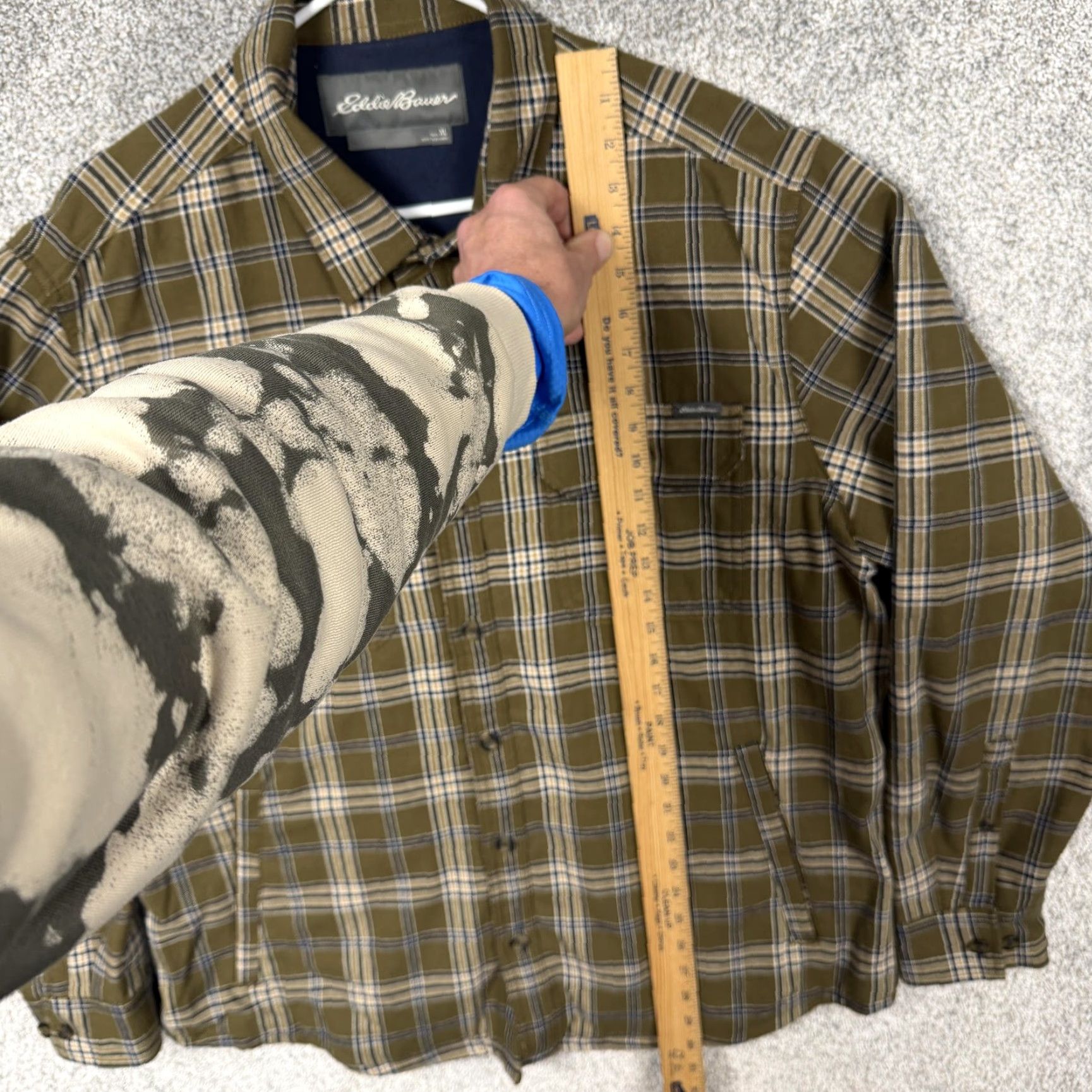 Eddie Bauer Eddie Bauer Jacket XL Plaid Flannel Shacket Insulated Lined Puffer Workwear Outdoors Men Green Casual Size US XL / EU 56 / 4 - 2 Thumbnail