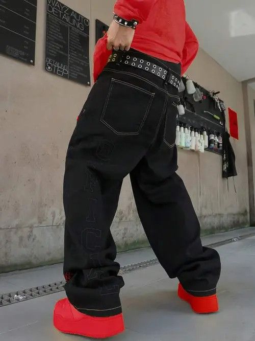 Other Modern DRIP Graphic baggy jeans pants Size US 36 / EU 52 - 4 Thumbnail