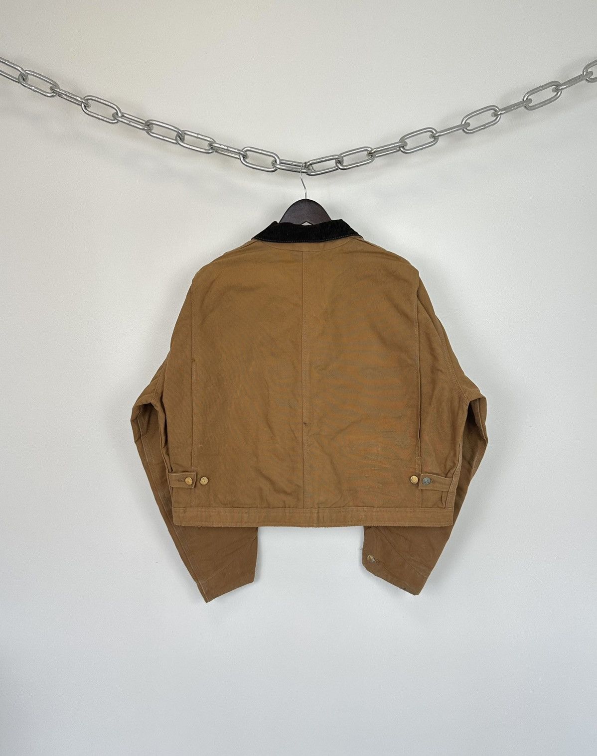 Carhartt Vintage 70s Carhartt USA Cropped Boxy Baggy Detroit Jacket Size US M / EU 48-50 / 2 - 2 Thumbnail