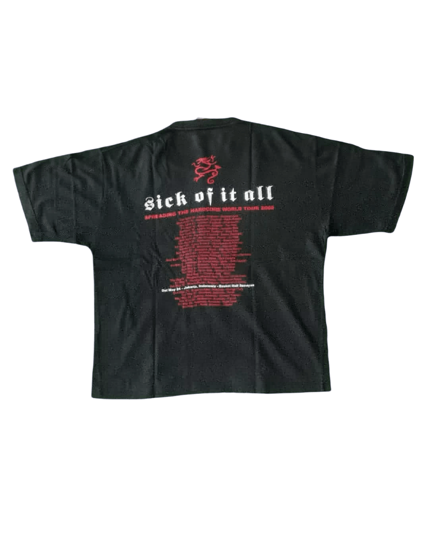 Band Tees × Vintage Vintage Sick of it All Tour 2008 Y2K Hardcore Punk Band Tees Size US L / EU 52-54 / 3 - 3 Thumbnail