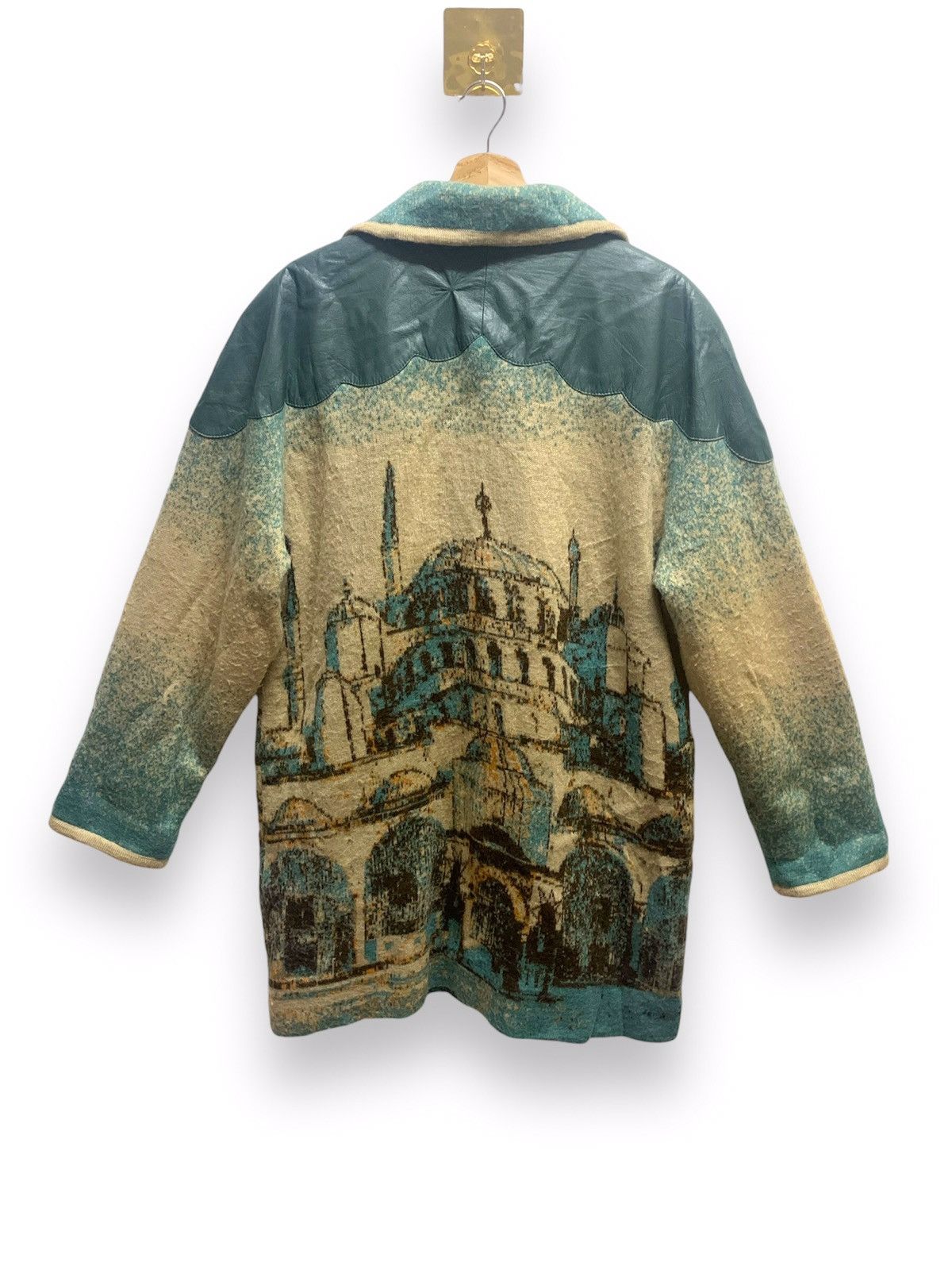 Japanese Brand × Vintage Vintage Unbrand Art Wool Long Coat Jacket Size XL / US 12-14 / IT 48-50 - 6 Thumbnail