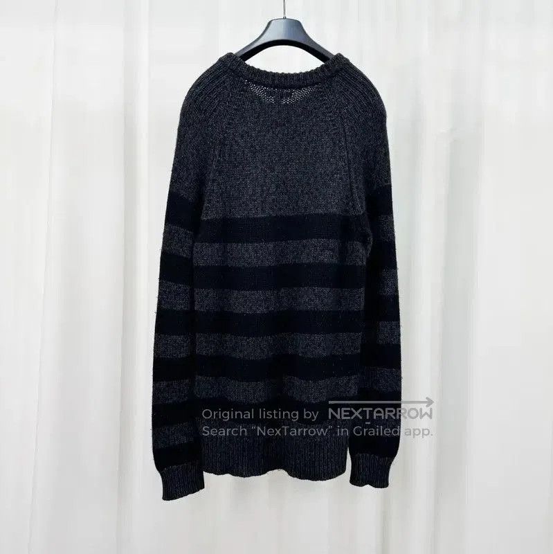 Burberry Burberry Men's Black-Grey Striped Knit Sweater. Size US S / EU 44-46 / 1 - 2 Thumbnail