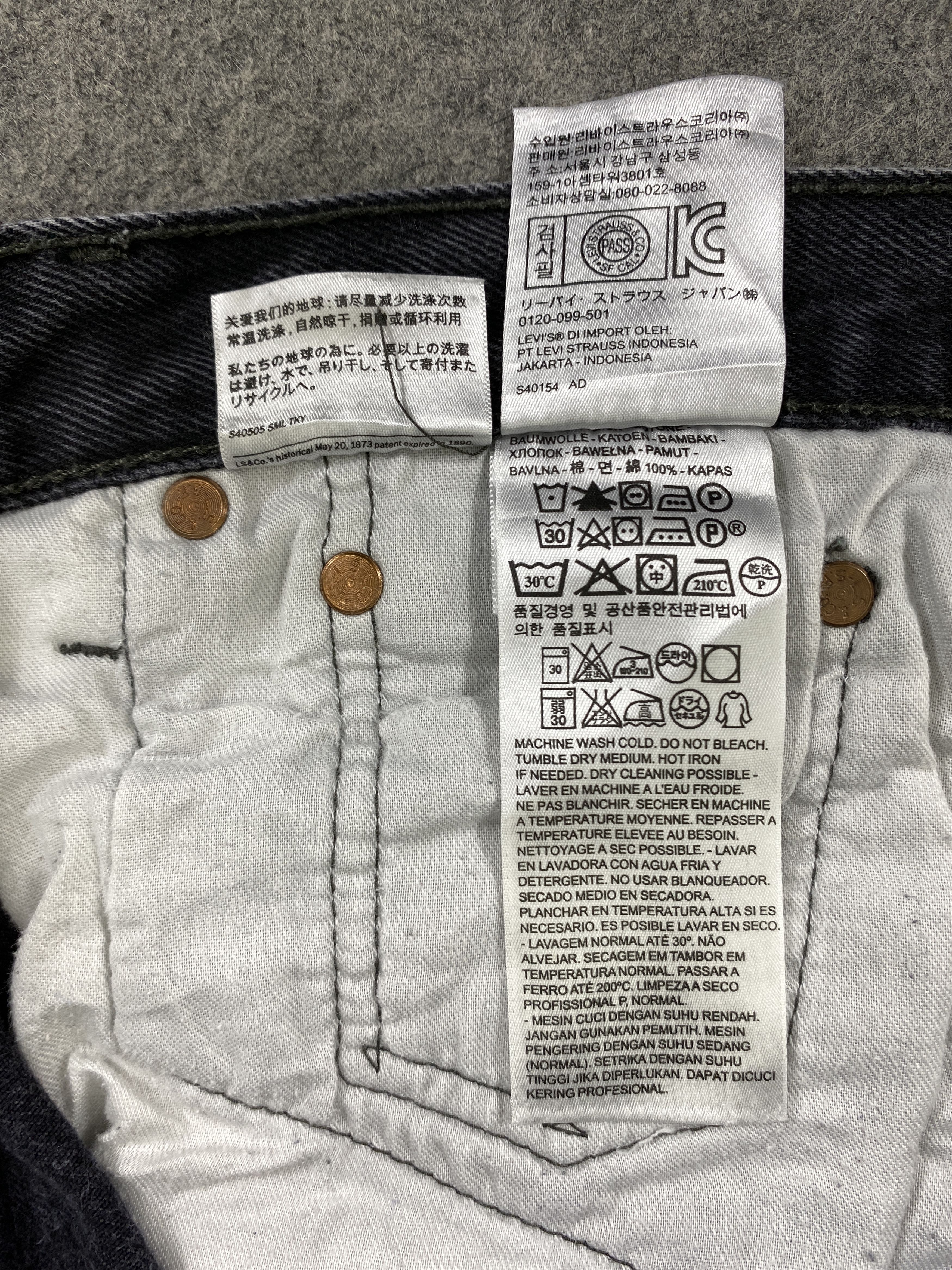 Levi's Black Vintage Levis 501 Jeans 30x30 - JN3150 Size US 30 / EU 46 - 12 Thumbnail