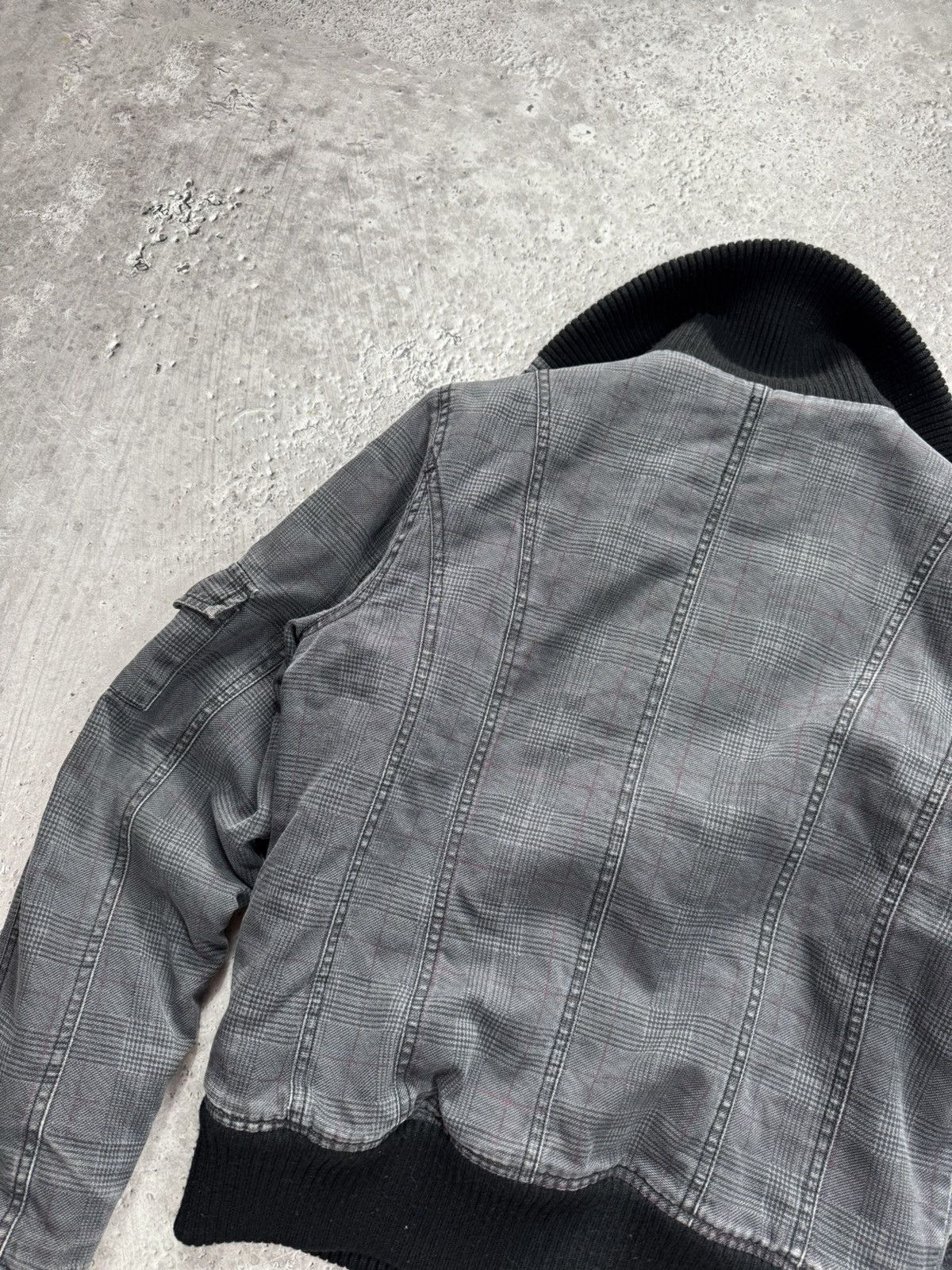 Other Women Cropped Jacket Sherpa Lined Moto Biker Plaid Zip S Size M / US 6-8 / IT 42-44 - 13 Thumbnail