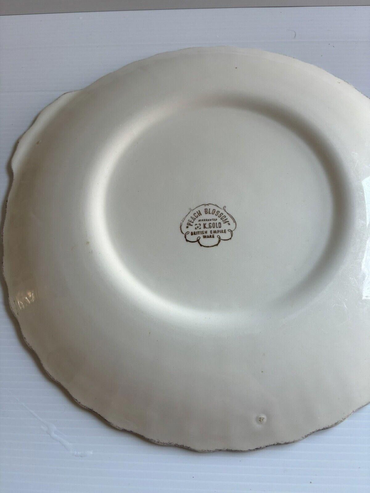 Designer Peach Blossom British Empire Ware 8 Oval Platter Dish Oven Size ONE SIZE - 2 Thumbnail