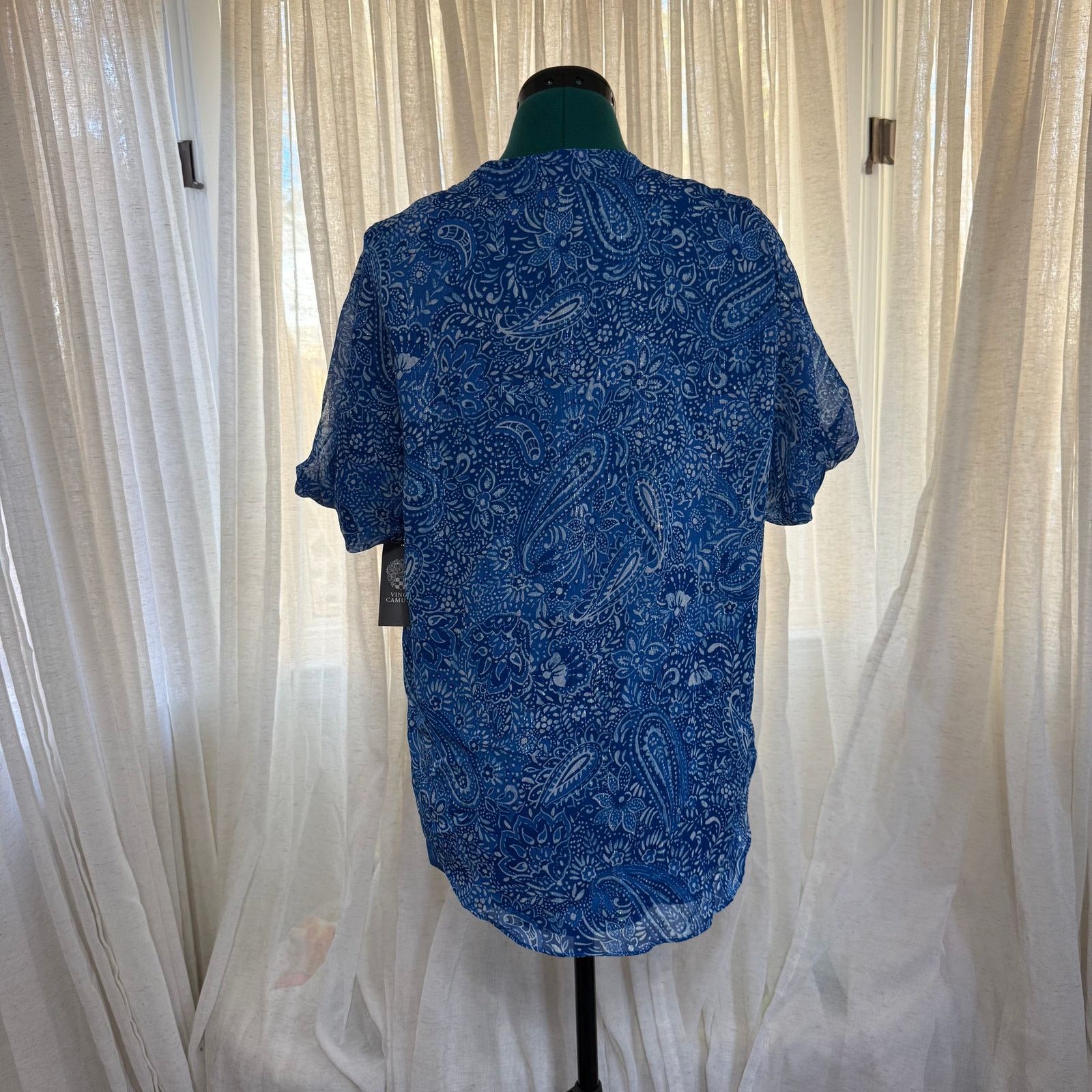 Vince Camuto Vince Camuto Paisley Blouse | Sz M, NWT Size M / US 6-8 / IT 42-44 - 5 Thumbnail