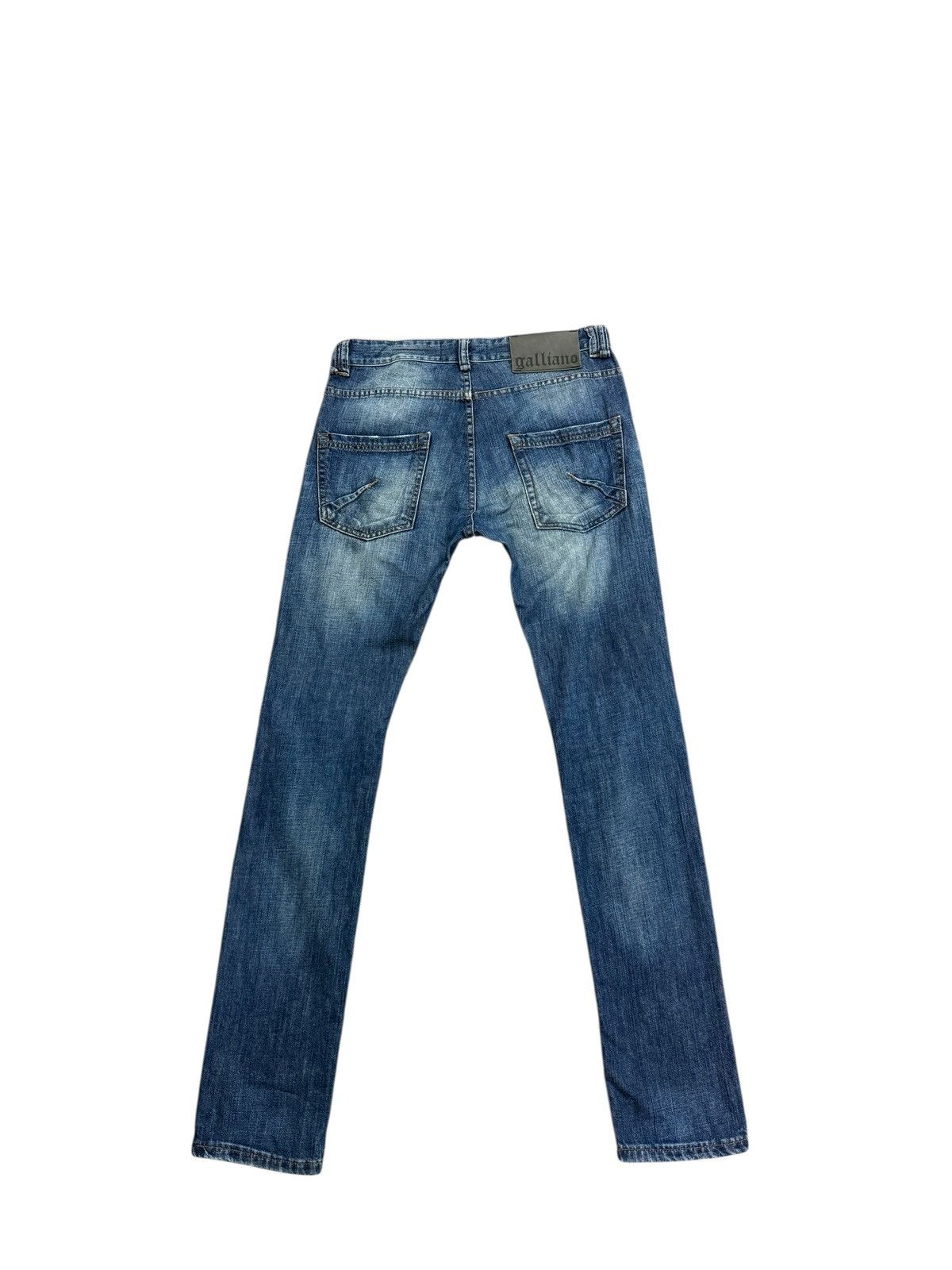 John Galliano GALLIANO PRINTED GRAPHIC DENIM JEANS Size US 32 / EU 48 - 8 Thumbnail