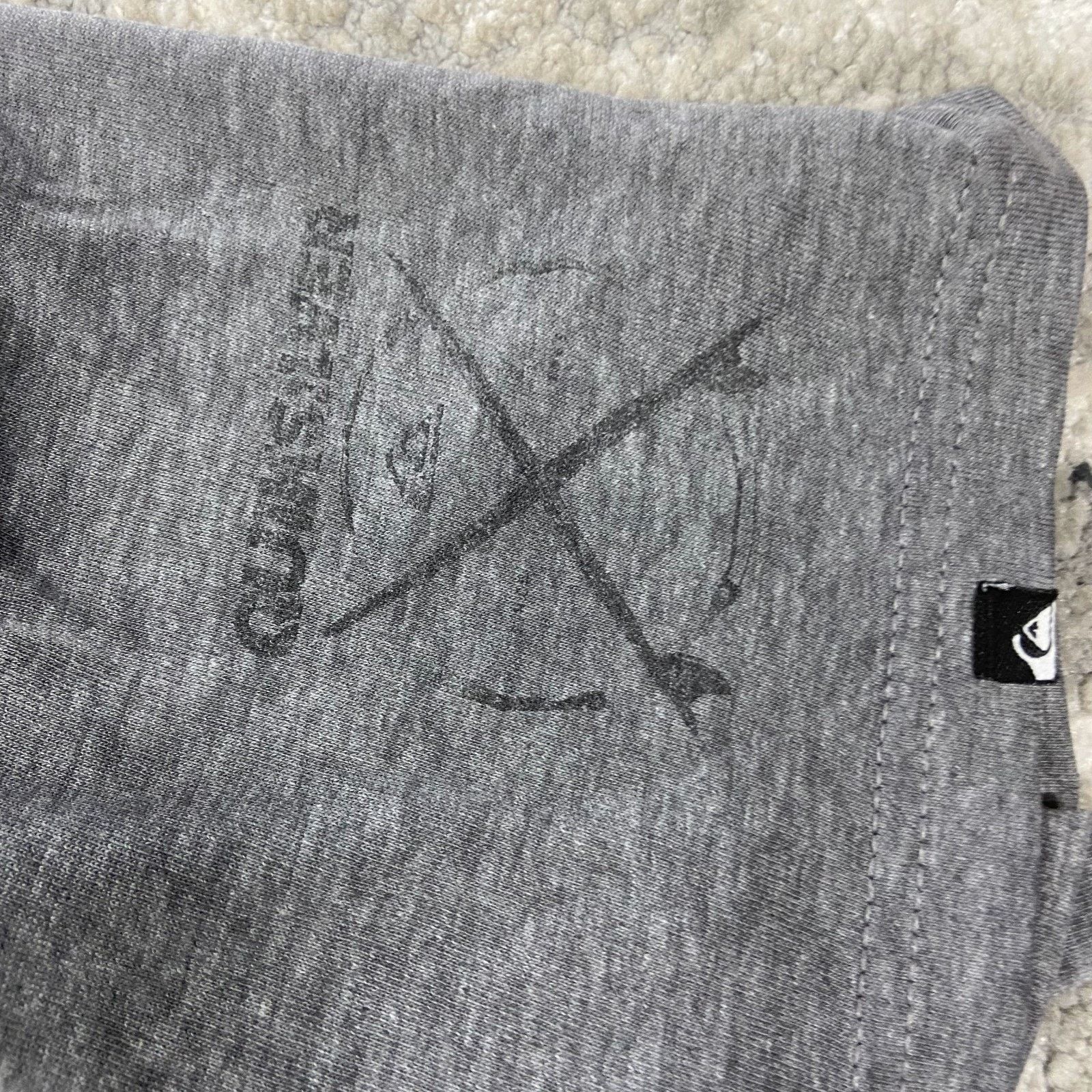 Quiksilver Vintage Y2K Quiksilver T Shirt Sz L Heather Gray Graphic Size US L / EU 52-54 / 3 - 6 Thumbnail