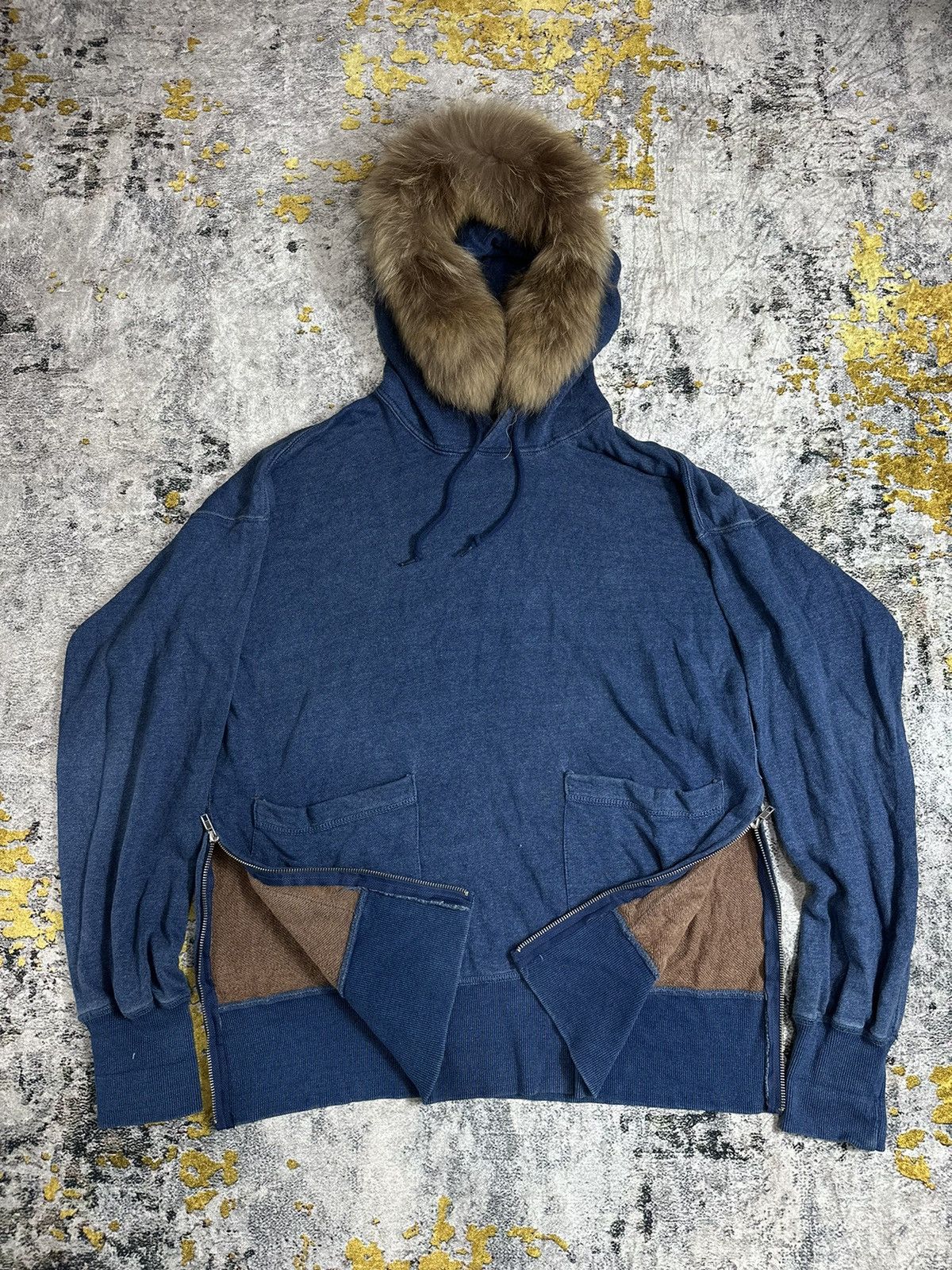 Hysteric Glamour SEVENDAYS SUNDAY MULTIZIPPER FUR HOODIE DOUBLE POCKET Size US XL / EU 56 / 4 - 1 Thumbnail