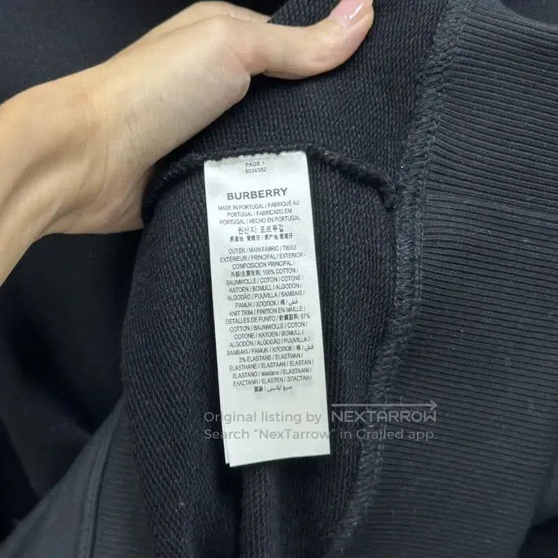 Burberry Burberry Black Cotton Women's Hoodie. Size M / US 6-8 / IT 42-44 - 5 Thumbnail