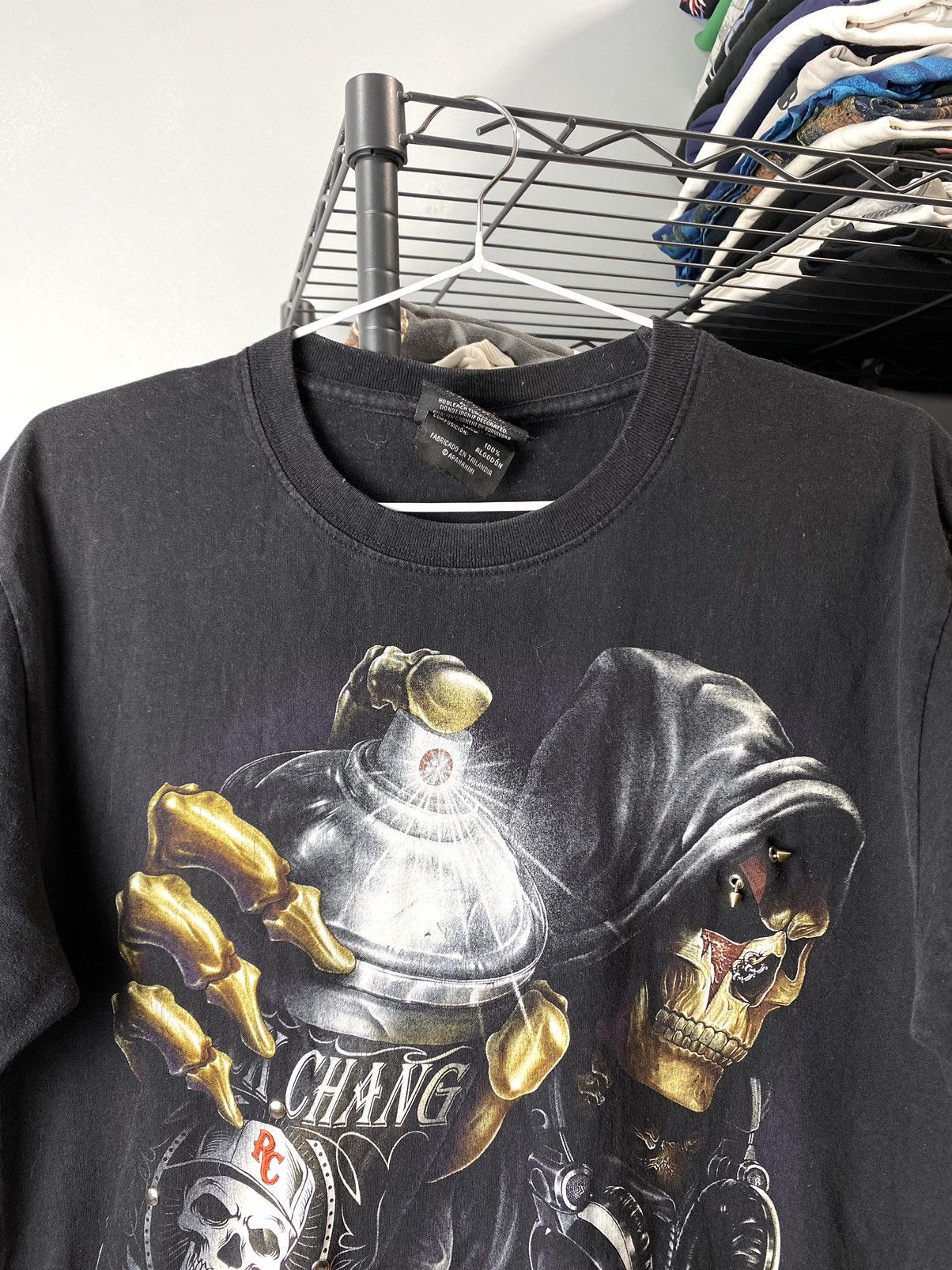 Band Tees 00’s Vintage Game Over Skull Graffiti T Shirt Size US M / EU 48-50 / 2 - 2 Thumbnail