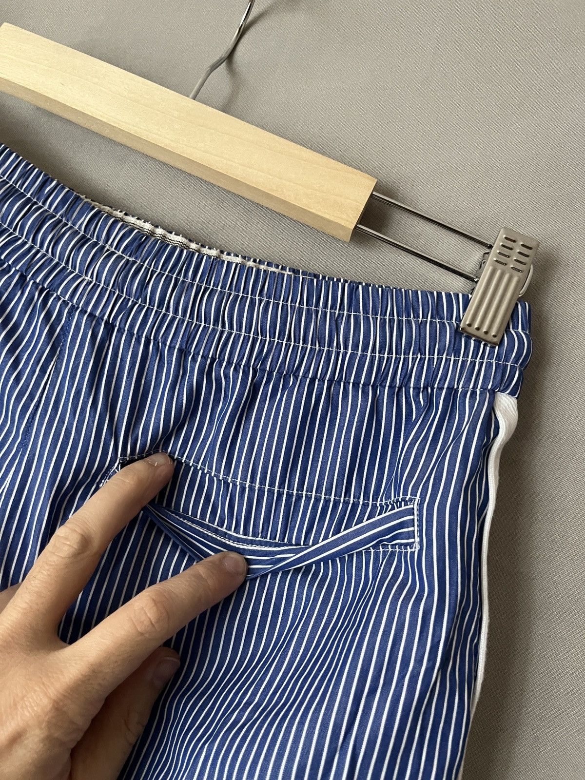 Loewe LOEWE Blue White Striped Shorts Size 25" / US 0 / IT 36 - 18 Thumbnail