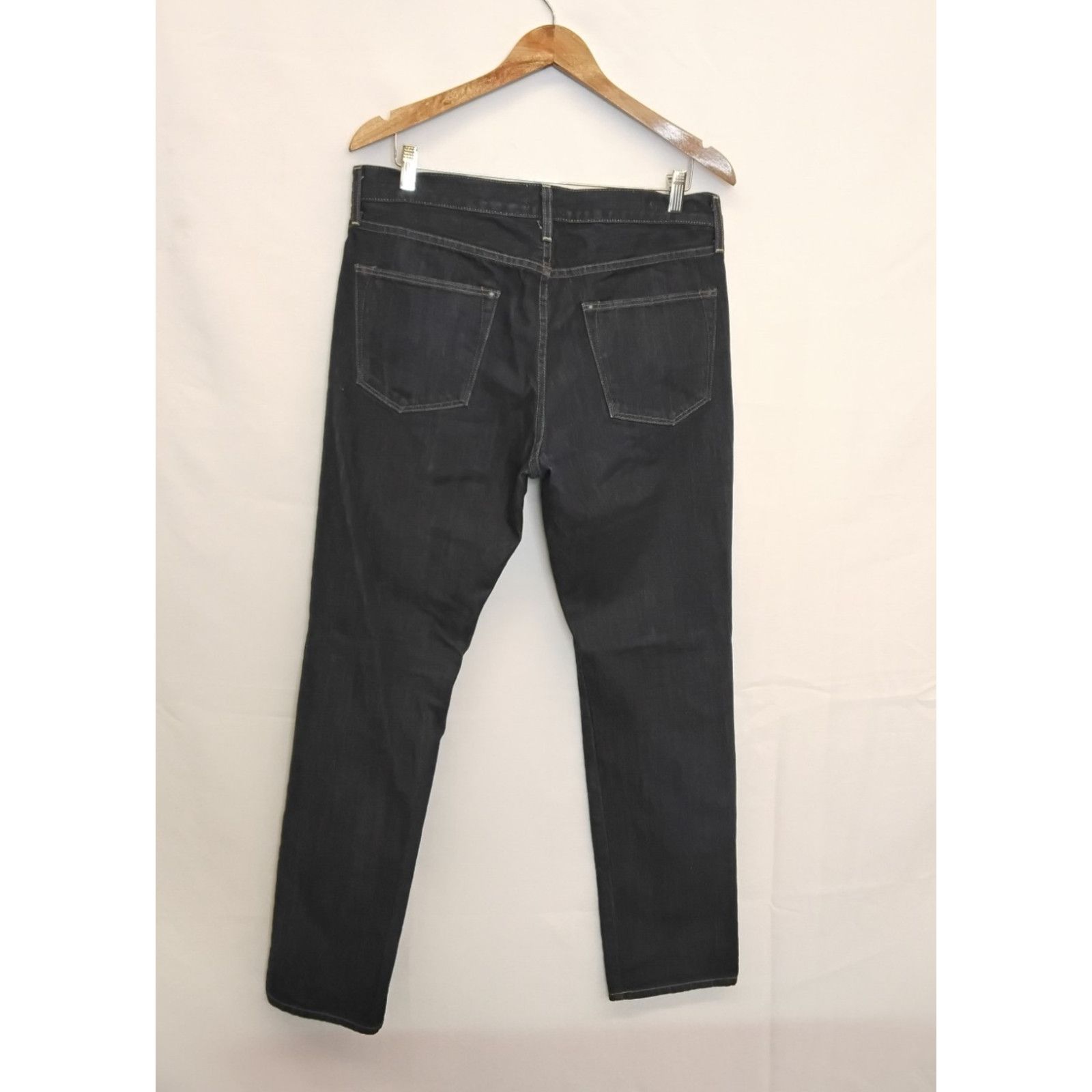 Sid Mashburn Sid Mashburn Men's Jeans Size 35x32 Dark Wash Button Fly USA Size US 35 - 4 Thumbnail