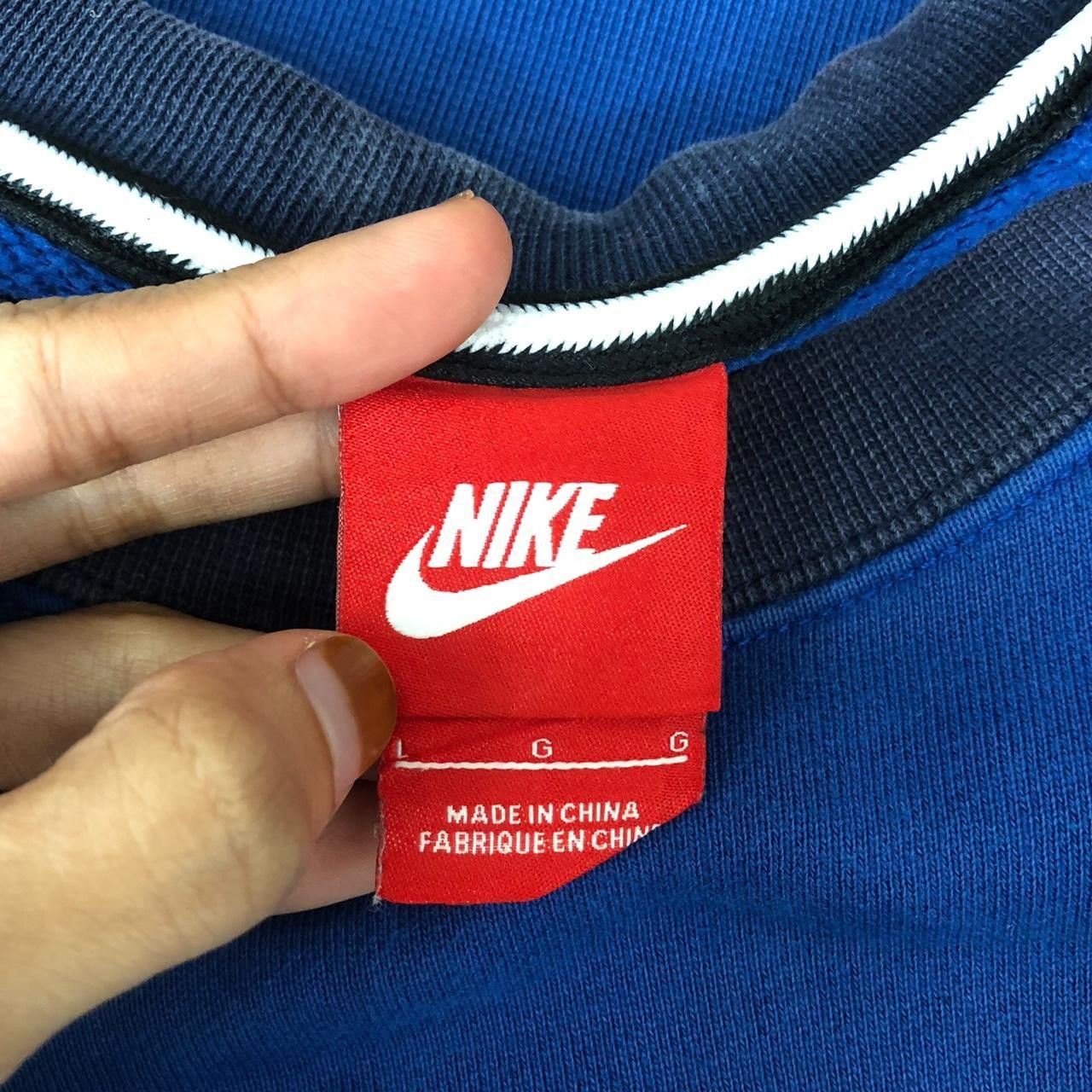 Nike NIKE AIR SWOOSH Logo Embroidered Raglan Sweatshirt Pullover Size L / US 10 / IT 46 - 5 Thumbnail