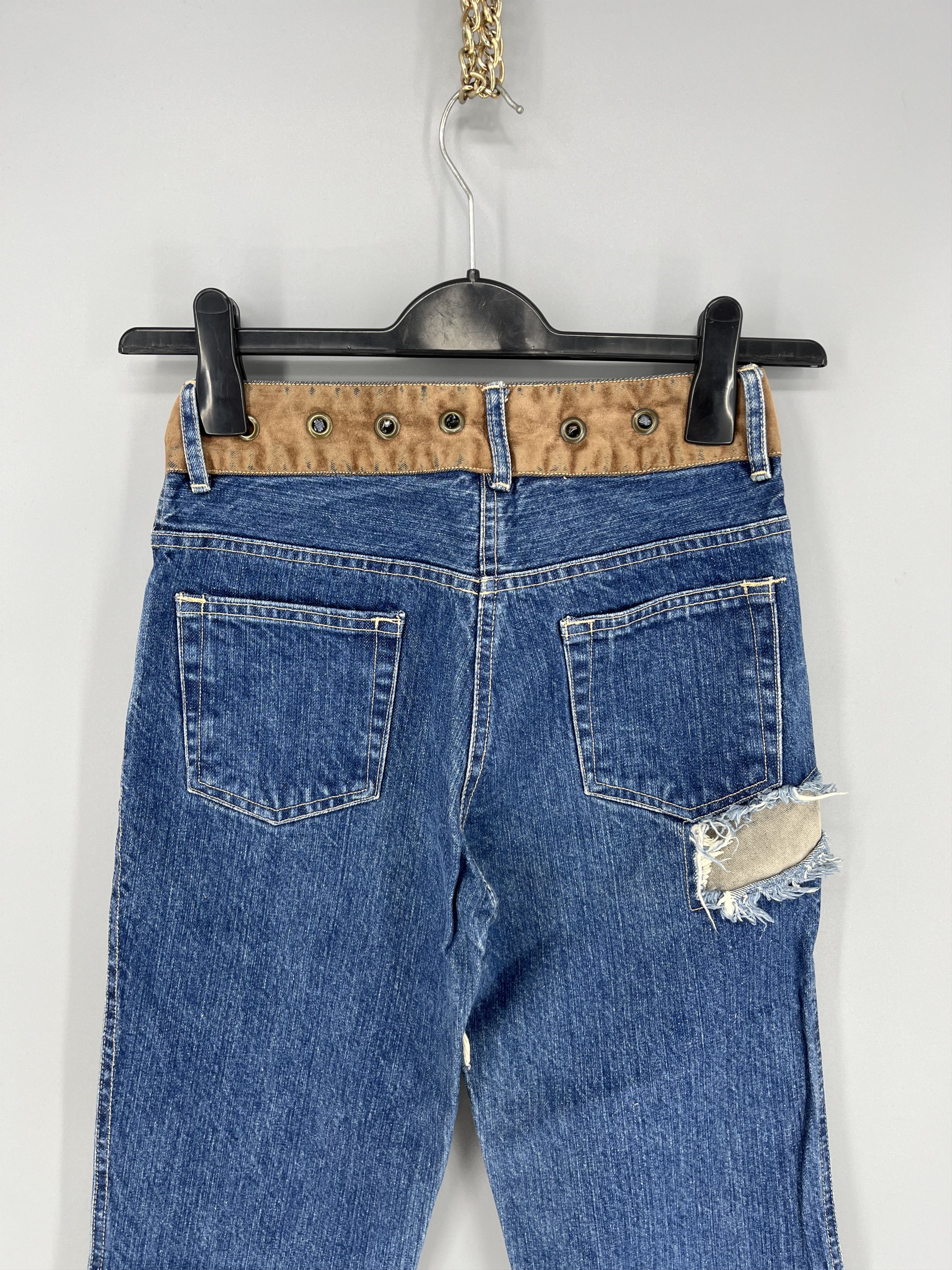 Japanese Brand Vintage Custom Japanese Oririn Light Wash Style Flare Jeans Size 24" / US 00 / IT 34 - 8 Thumbnail