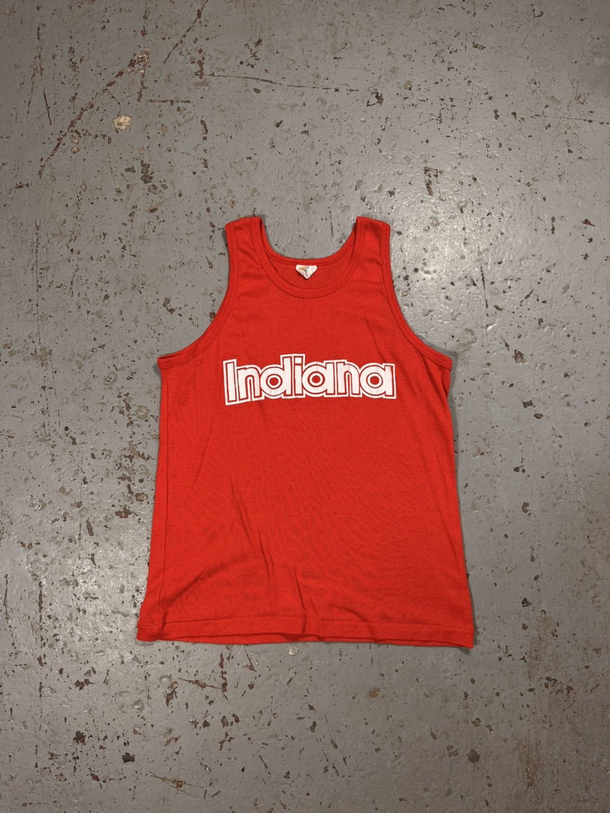 Vintage Vintage Indiana State U Tank Top 70s Style Thin Sleevless Size US L / EU 52-54 / 3 - 1 Thumbnail