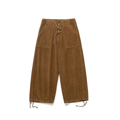 High Sport × Japanese Brand Bag Brown Corduroy Baggy Pants Size US 34 / EU 50 - 2 Thumbnail