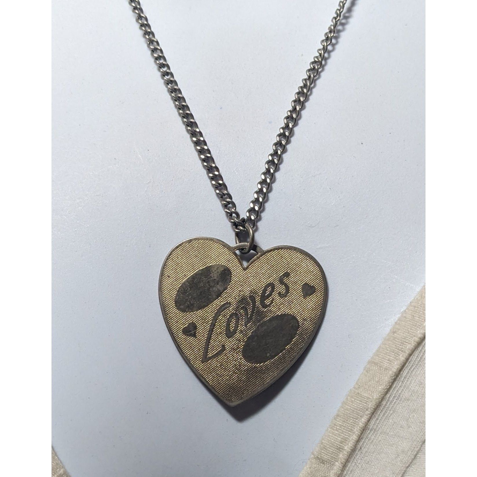 Other Vintage Engravable Heart Shaped Loves Gold Tone Pendant Neck Size ONE SIZE - 6 Thumbnail