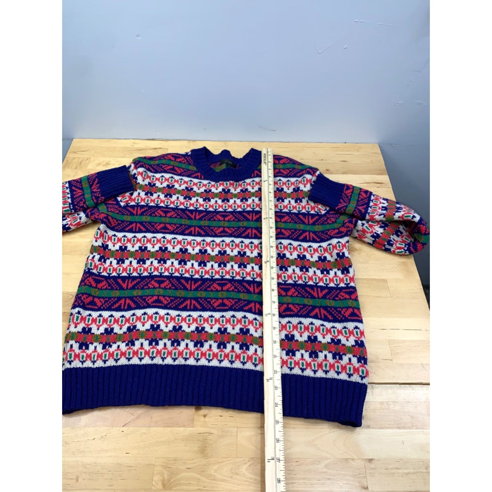 J.Crew J.CREW Sweater Womens S Long Sleeve Pullover Wool Multicolor Fair Isle Classic Preppy Casual Long Sleeve Size S / US 4 / IT 40 - 5 Thumbnail