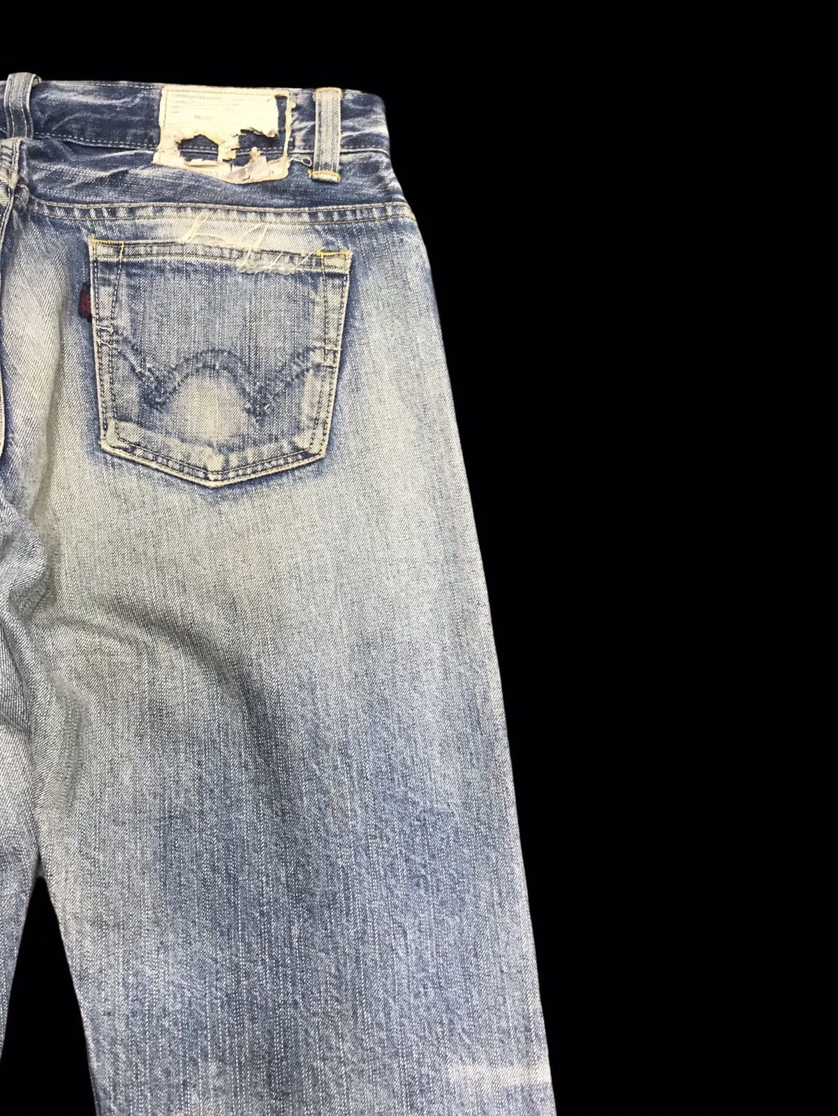 Edwin 💥FLARE💥EDWIN Dirty Distressed Flare Denim F85 Size 32" / US 10 / IT 46 - 10 Thumbnail