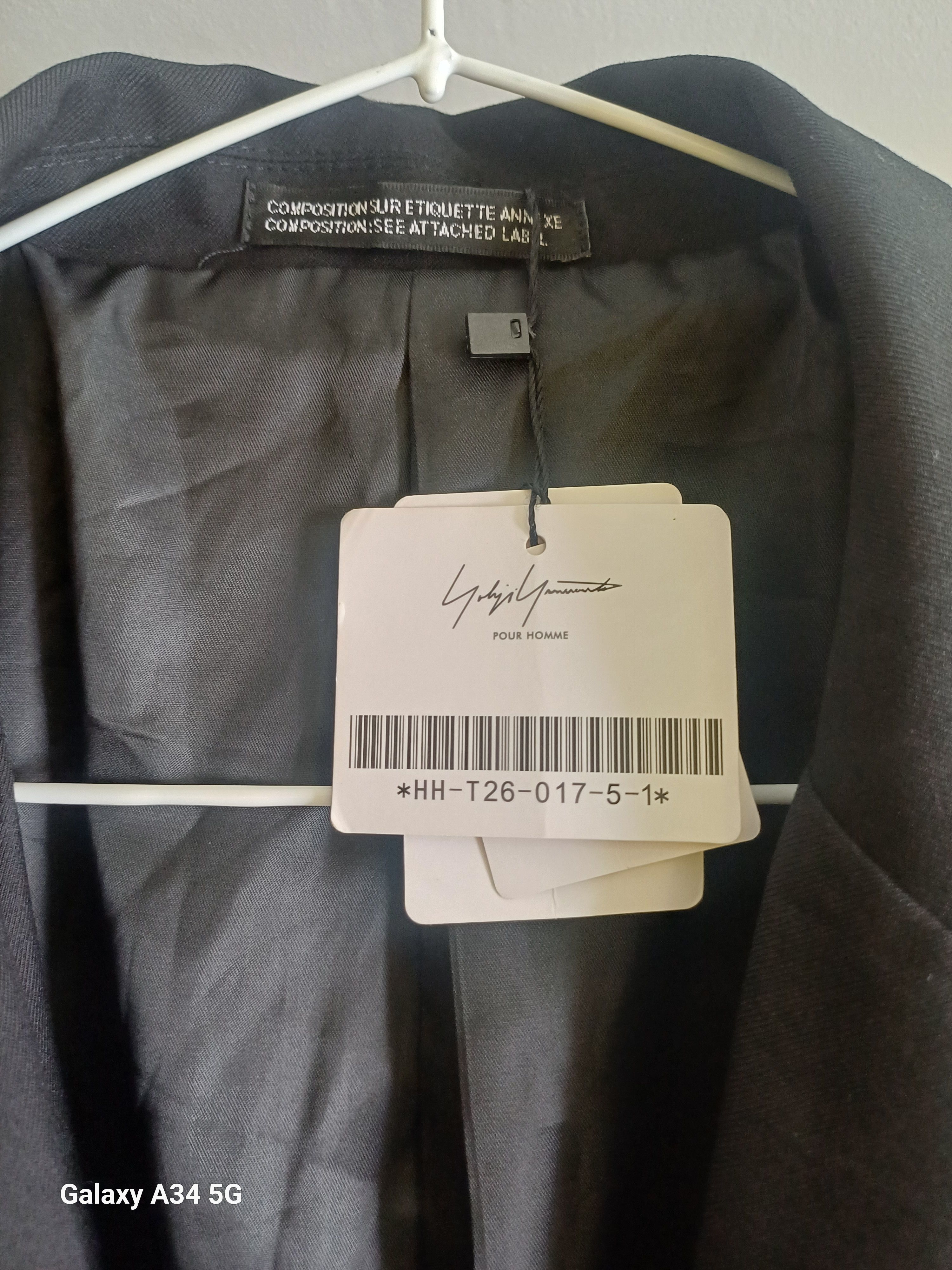 Yohji Yamamoto Yohji Yamamoto single-breasted wool blazer Size 40L - 14 Thumbnail