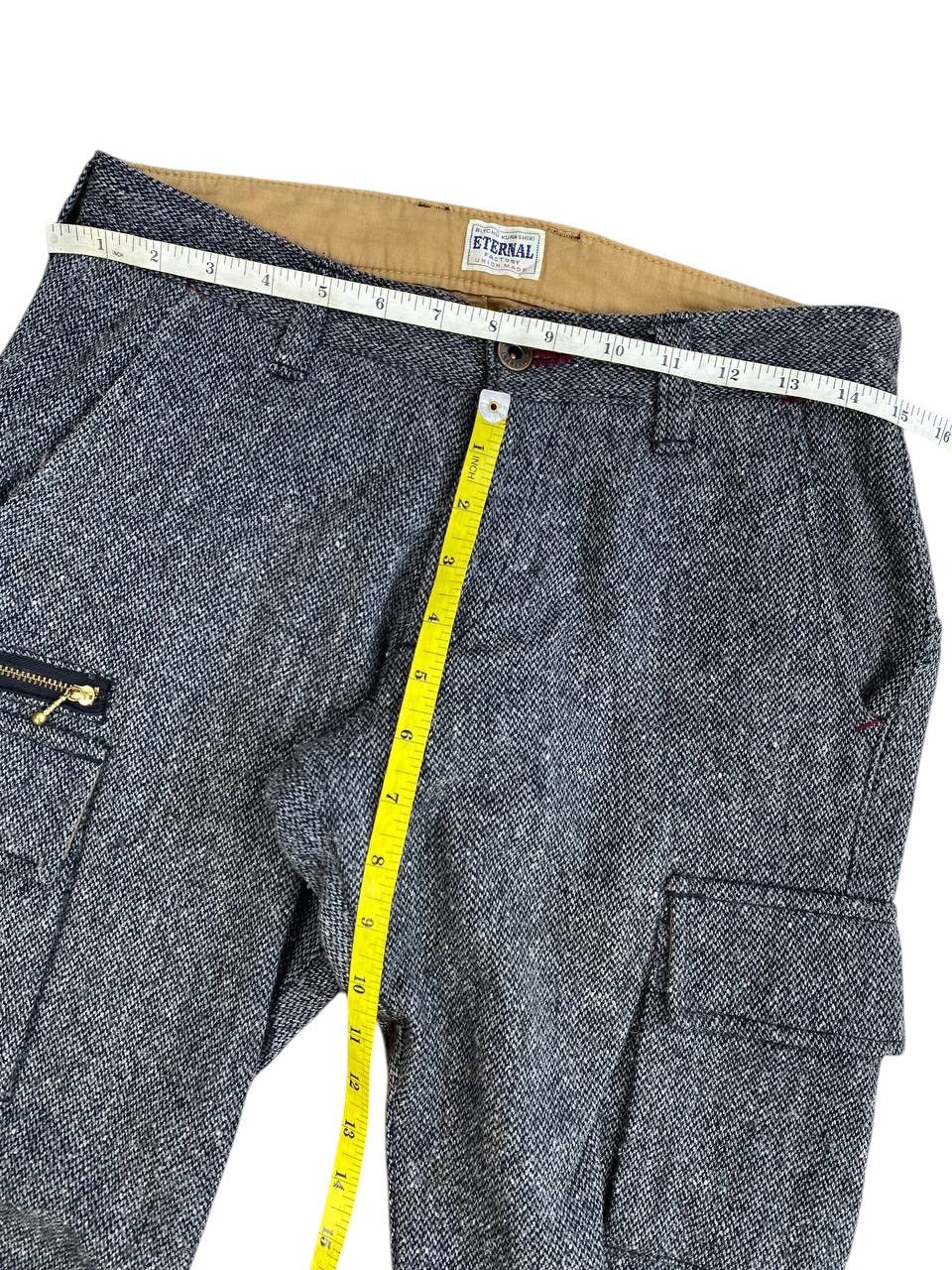Eternal 2000’s Eternal Wool Salt and Peeper Cargo Pants Size US 28 / EU 44 - 6 Thumbnail
