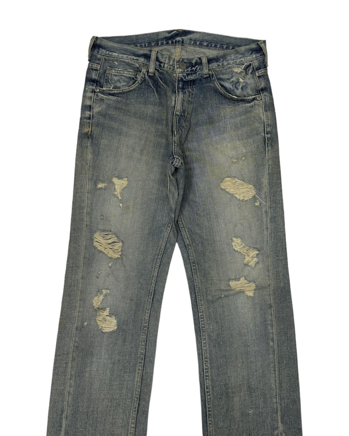 Kapital VINTAGE HARE ROCKSTAR DISTRESSED DENIM JEANS Size US 32 / EU 48 - 5 Thumbnail
