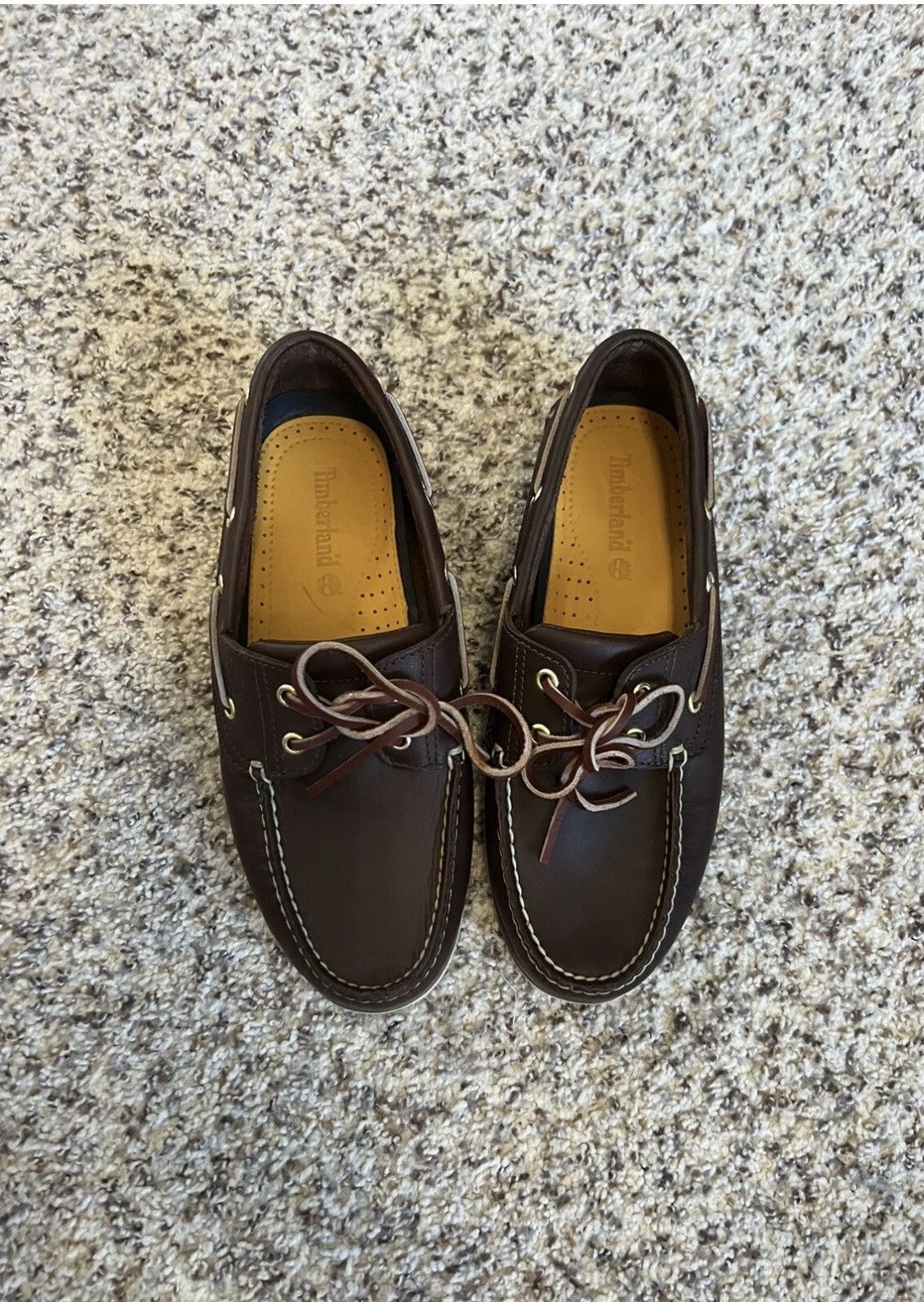 Timberland Mens NewTimberland Lug Sole Boat Shoe 3-Eyelet Brown Size 9 Size US 9 / EU 42 - 1 Thumbnail