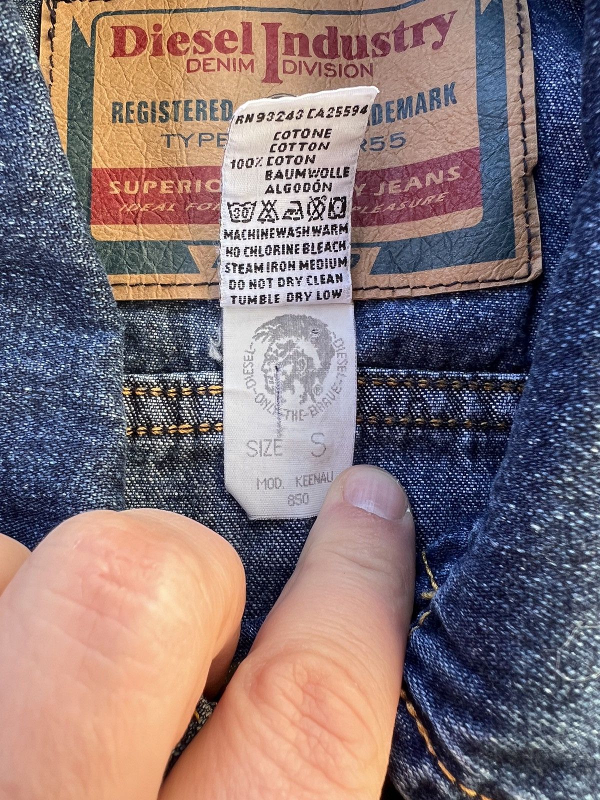 Diesel × Vintage Y2K Diesel Vintage Denim Jacket Size S / US 4 / IT 40 - 6 Thumbnail