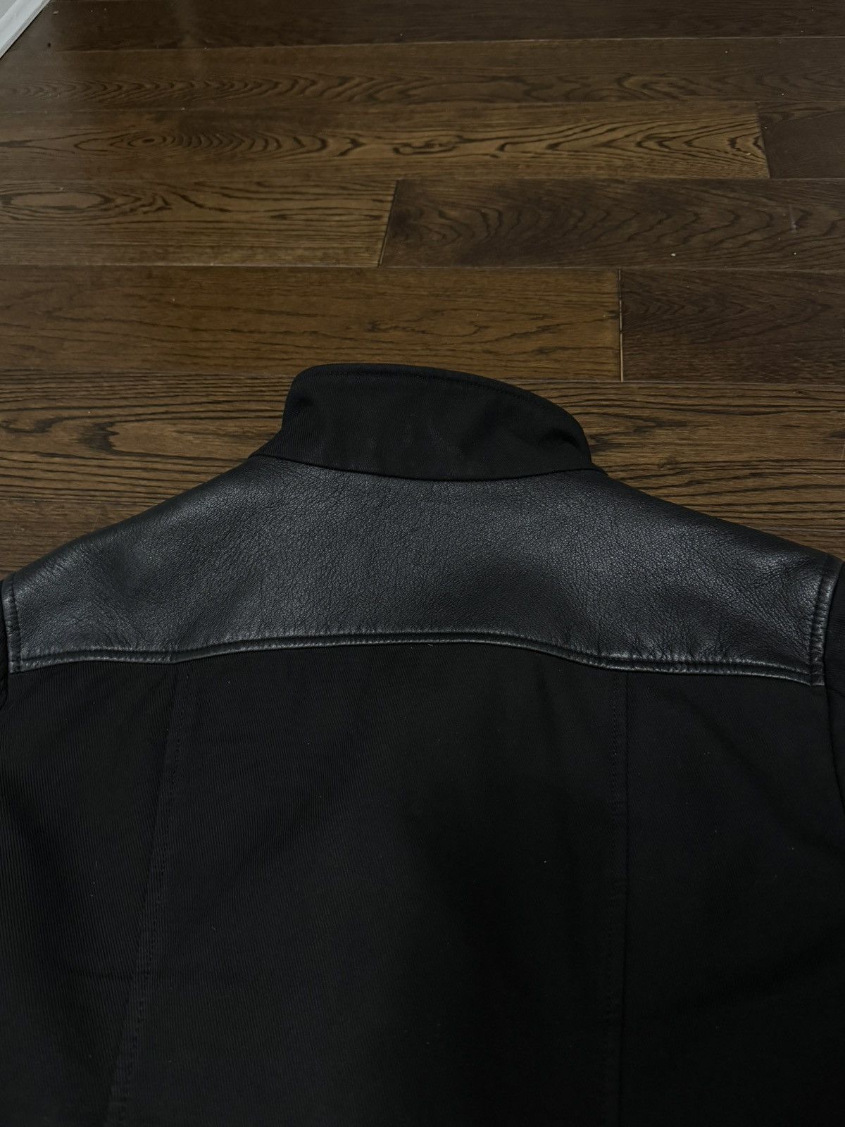 Emporio Armani FW12 Armani Asymmetrical Diagonal Zip Biker Jacket Size US M / EU 48-50 / 2 - 3 Thumbnail