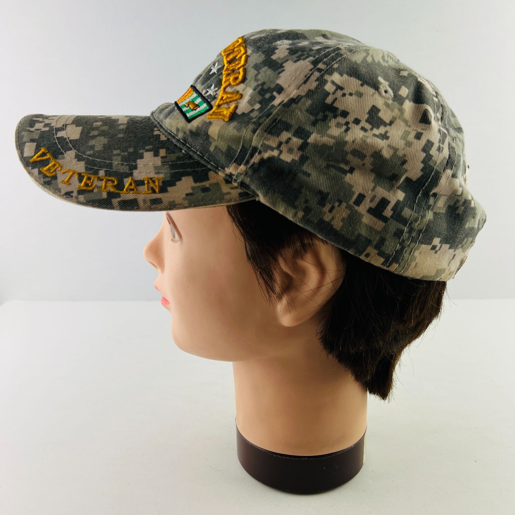 Other Vietnam Veteran Camo Ribbon Ball Cap Hat Strap Back O/S Size ONE SIZE - 5 Thumbnail