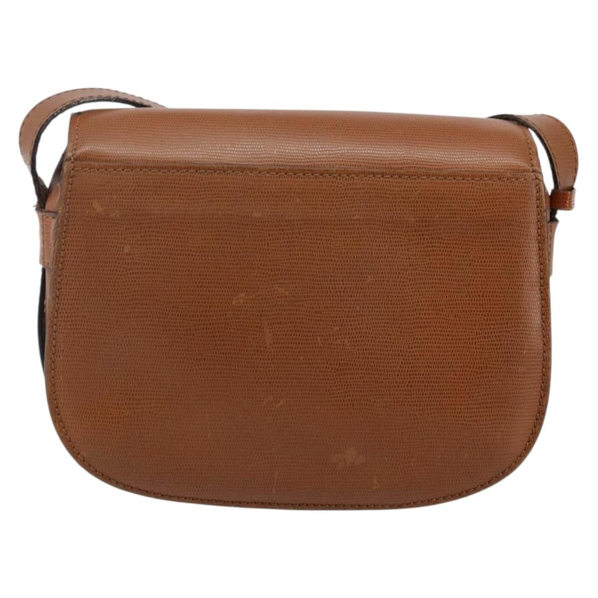 Celine CELINE Shoulder Bag Leather Brown Gold Size ONE SIZE - 3 Thumbnail