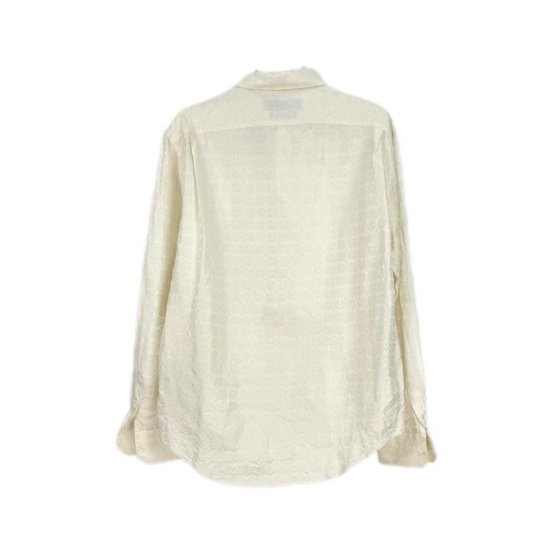 Louis Vuitton Louis Vuitton Beige silk shirt with full print of old flowe Size US XS / EU 42 / 0 - 2 Thumbnail