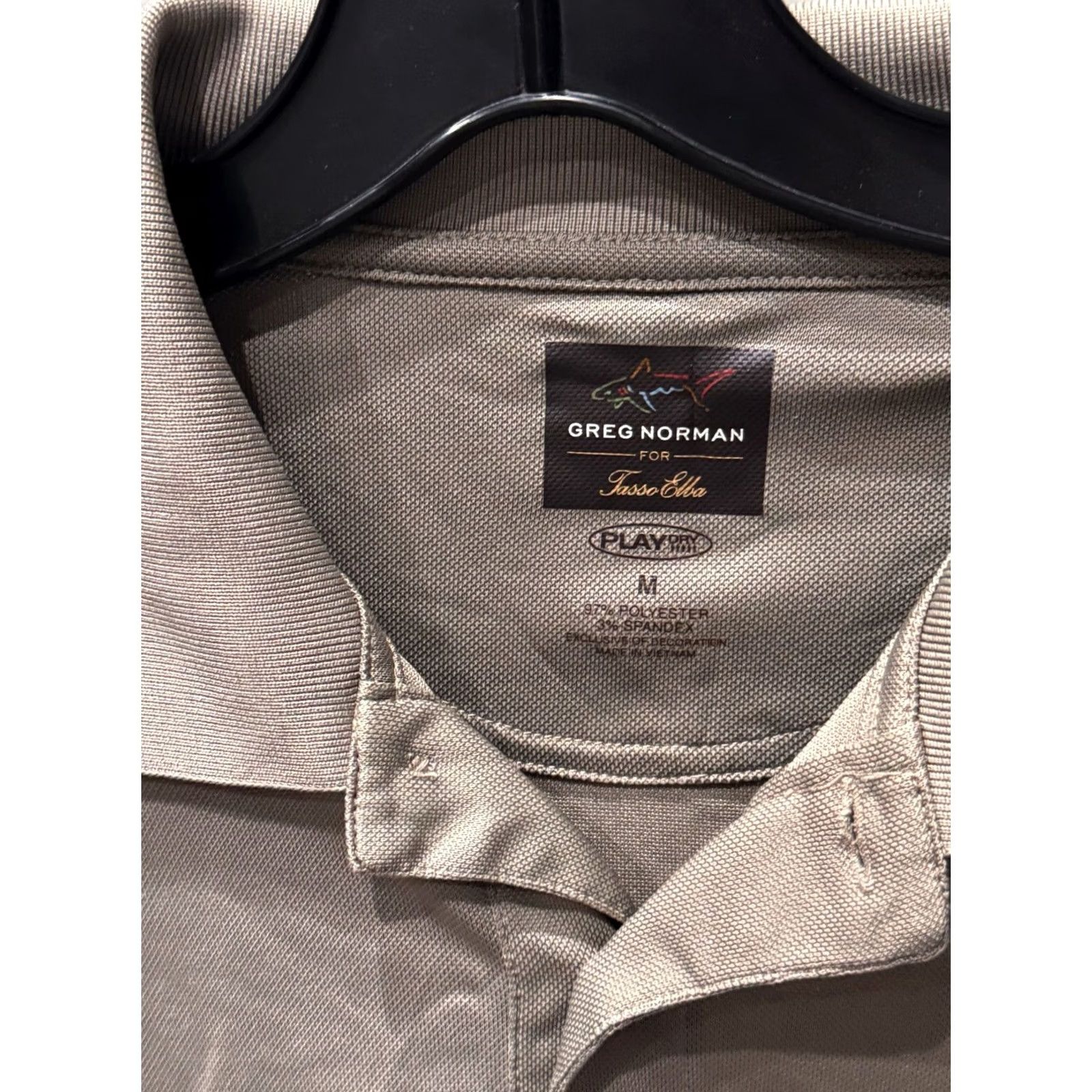 Vintage Greg Norman Gray polhy Play Dry SHORT SLEEVE POLO SHIRT Medium M Mens Size US M / EU 48-50 / 2 - 6 Thumbnail