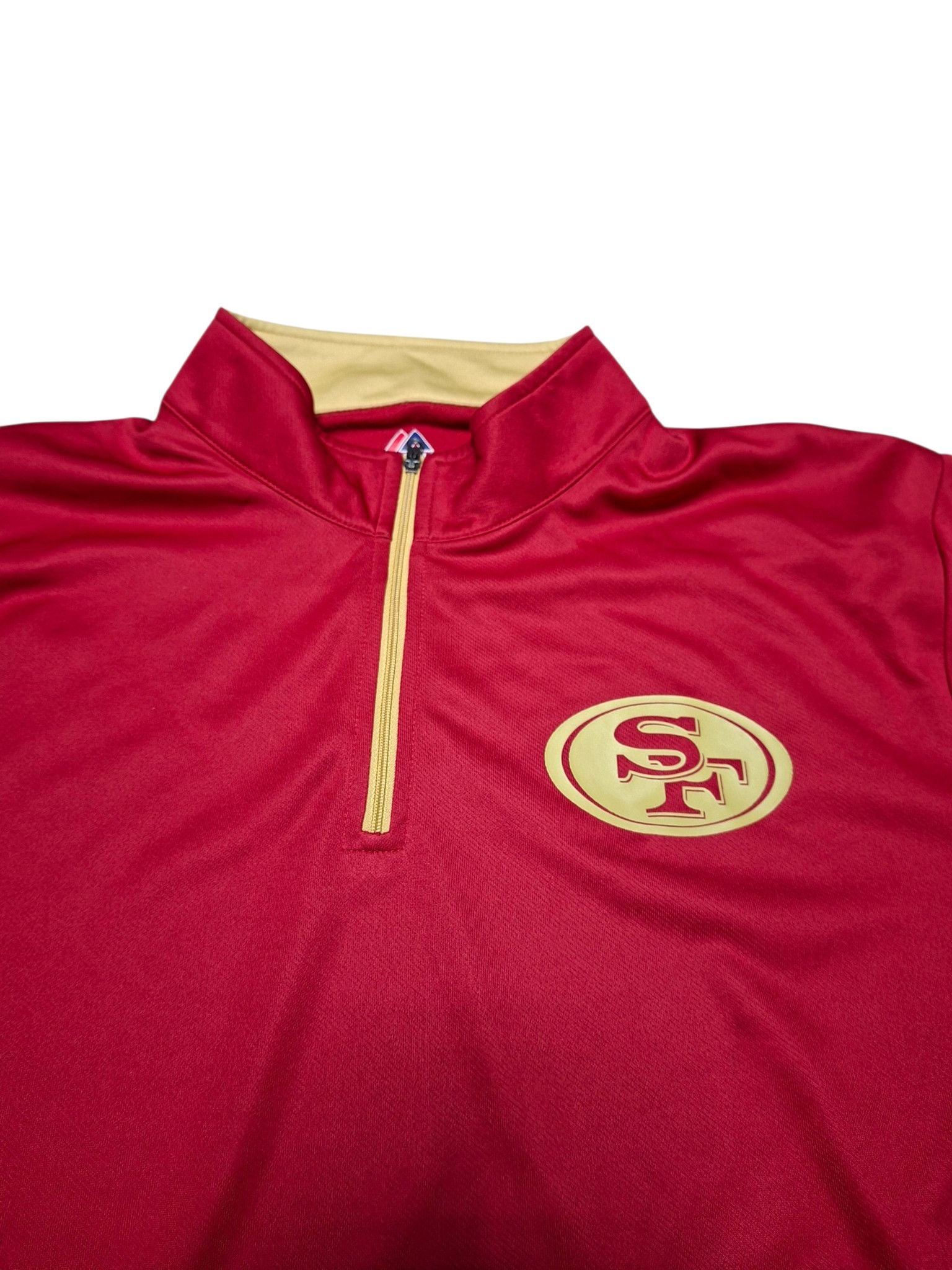 Majestic SAN FRANCISCO 49ERS MAJESTIC 1/3 ZIP SWEATSHIRT Size US L / EU 52-54 / 3 - 2 Thumbnail