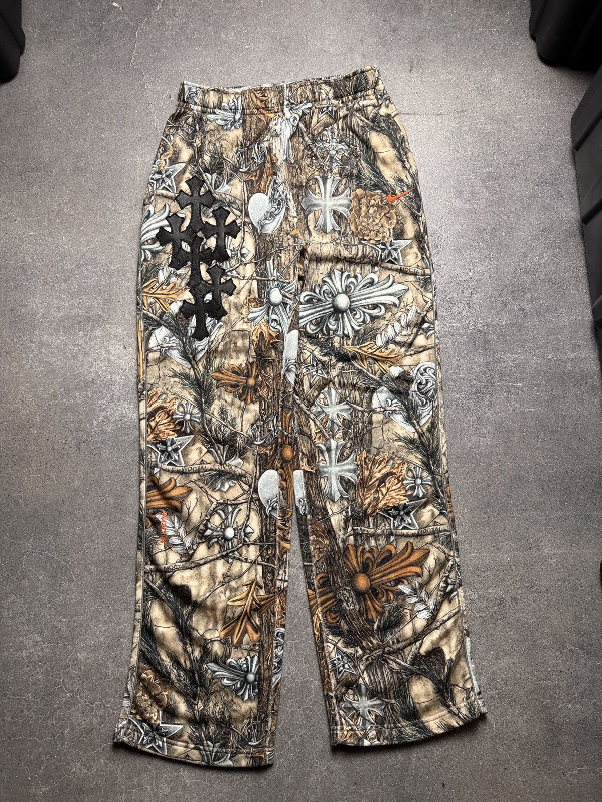Chrome Hearts × NOCTA × Nike Chrome Hearts x Nike Nocta Cross Patch Camo Sweatpants Size US 34 / EU 50 - 1 Thumbnail