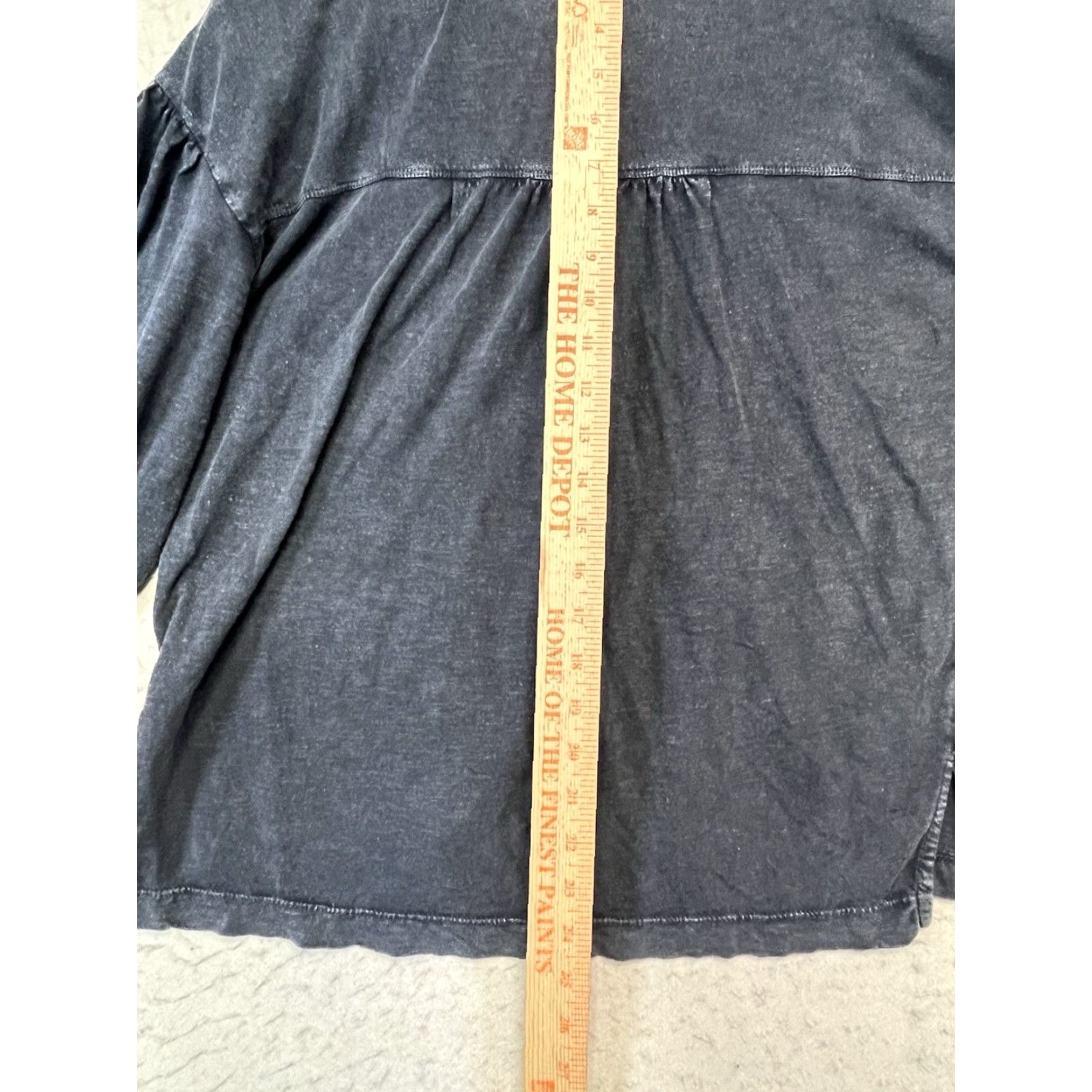 Anthropologie Anthropologie Pilcro Balloon Sleeve Top Womens XS Dark Gray Blouse Soft Relaxed Size XS / US 0-2 / IT 36-38 - 4 Thumbnail