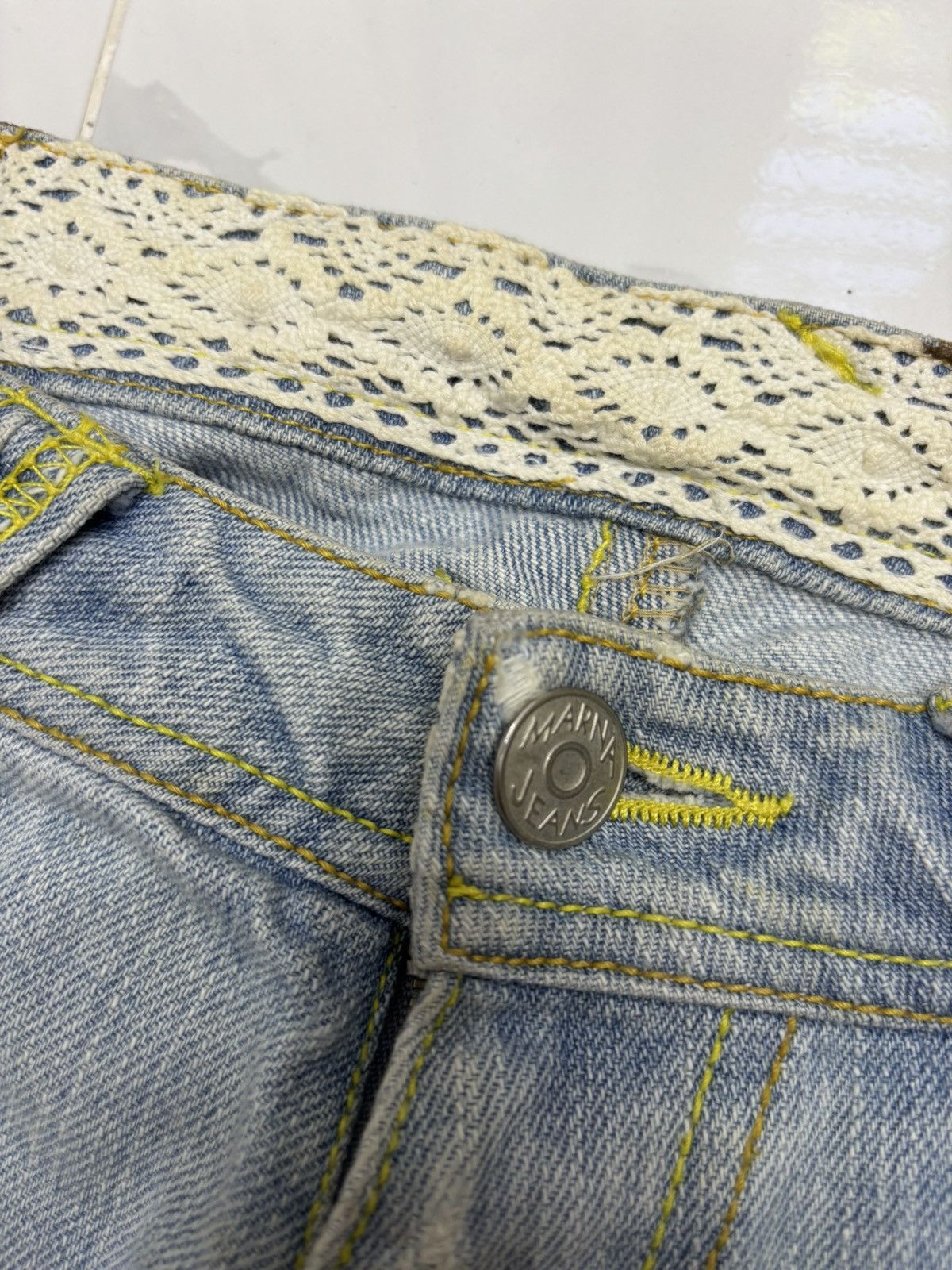Marni Vintage Marna Jeans Classic Baggy Jeans Distressed Denim Size US 32 / EU 48 - 10 Thumbnail