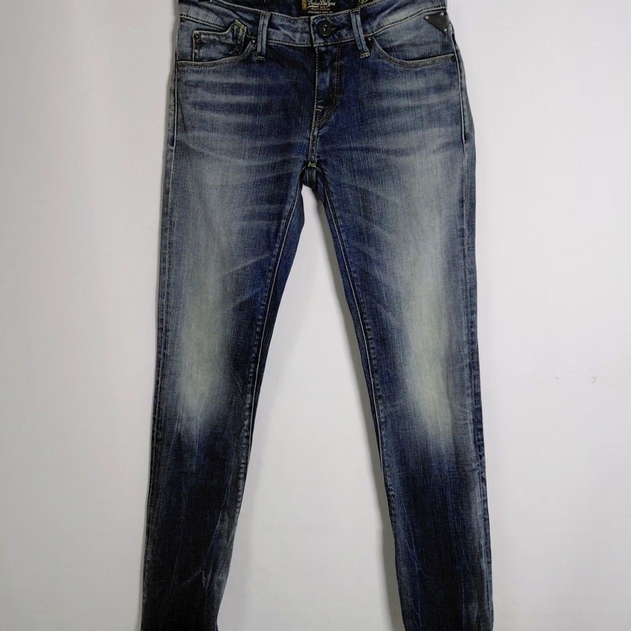 Replay Replay Blue Jeans Skinny Slim Women 25 Denim Cotton Solid Mid Wash Fashion Pants Size 42" / US 20 - 2 Thumbnail