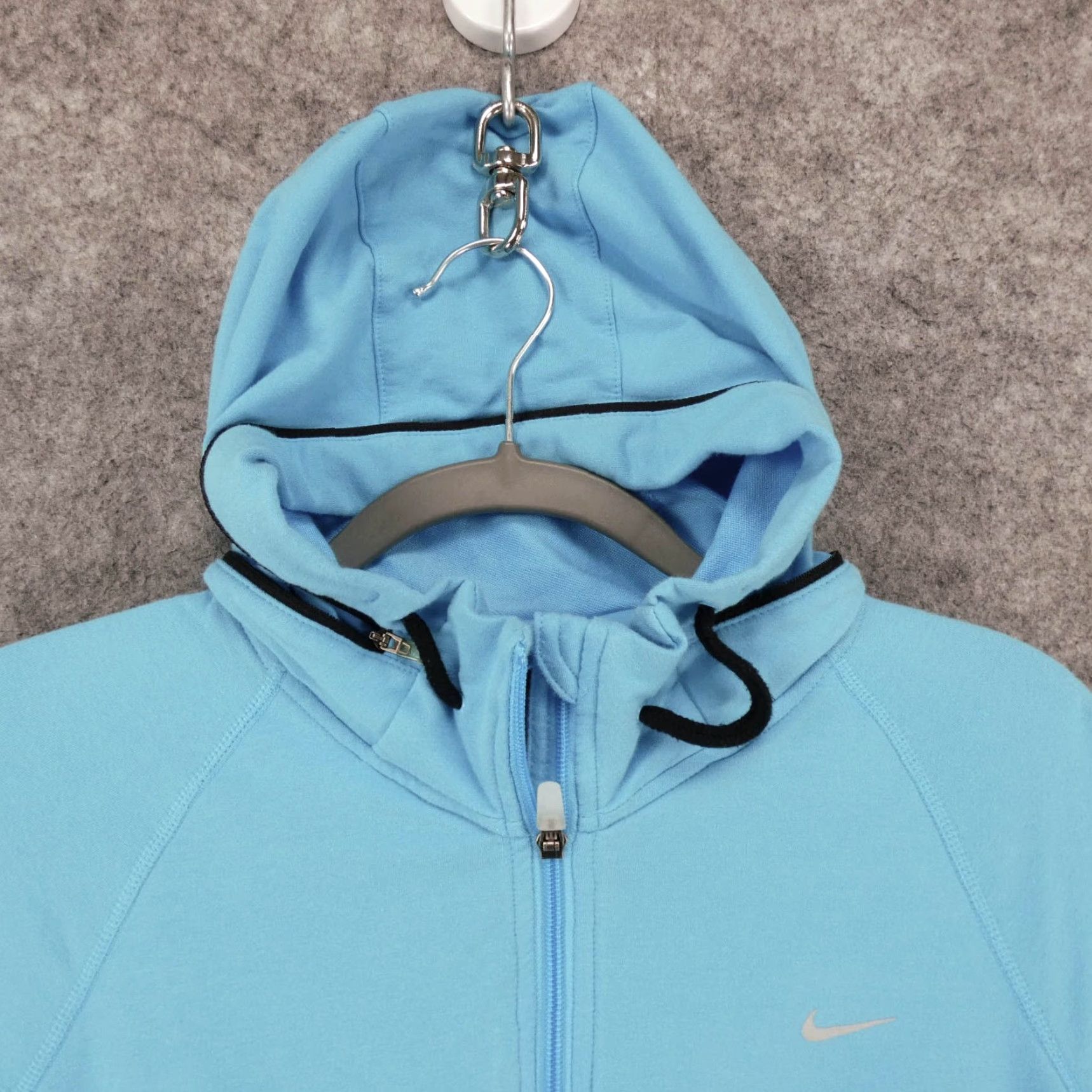 Nike Nike Jacket Womens Light Blue Hooded Track Athleisure Ladies Medium (8-10) Size M / US 6-8 / IT 42-44 - 2 Thumbnail
