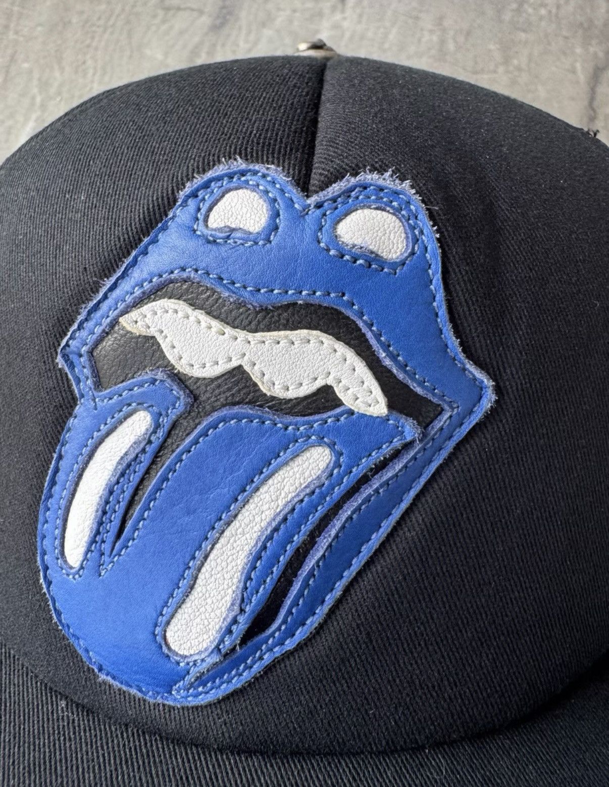 Chrome Hearts Chrome Hearts Big Tongue Leather Patch Baseball Cap Size ONE SIZE - 6 Thumbnail
