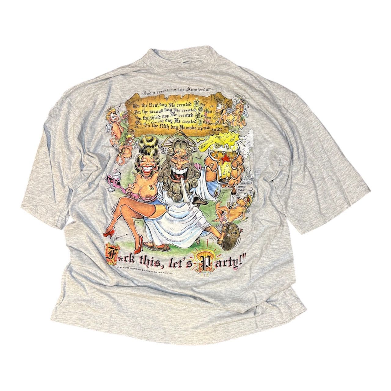 Vintage 90’s “God’s Creations for Amsterdam” cartoon tee Size US XL / EU 56 / 4 - 1 Thumbnail