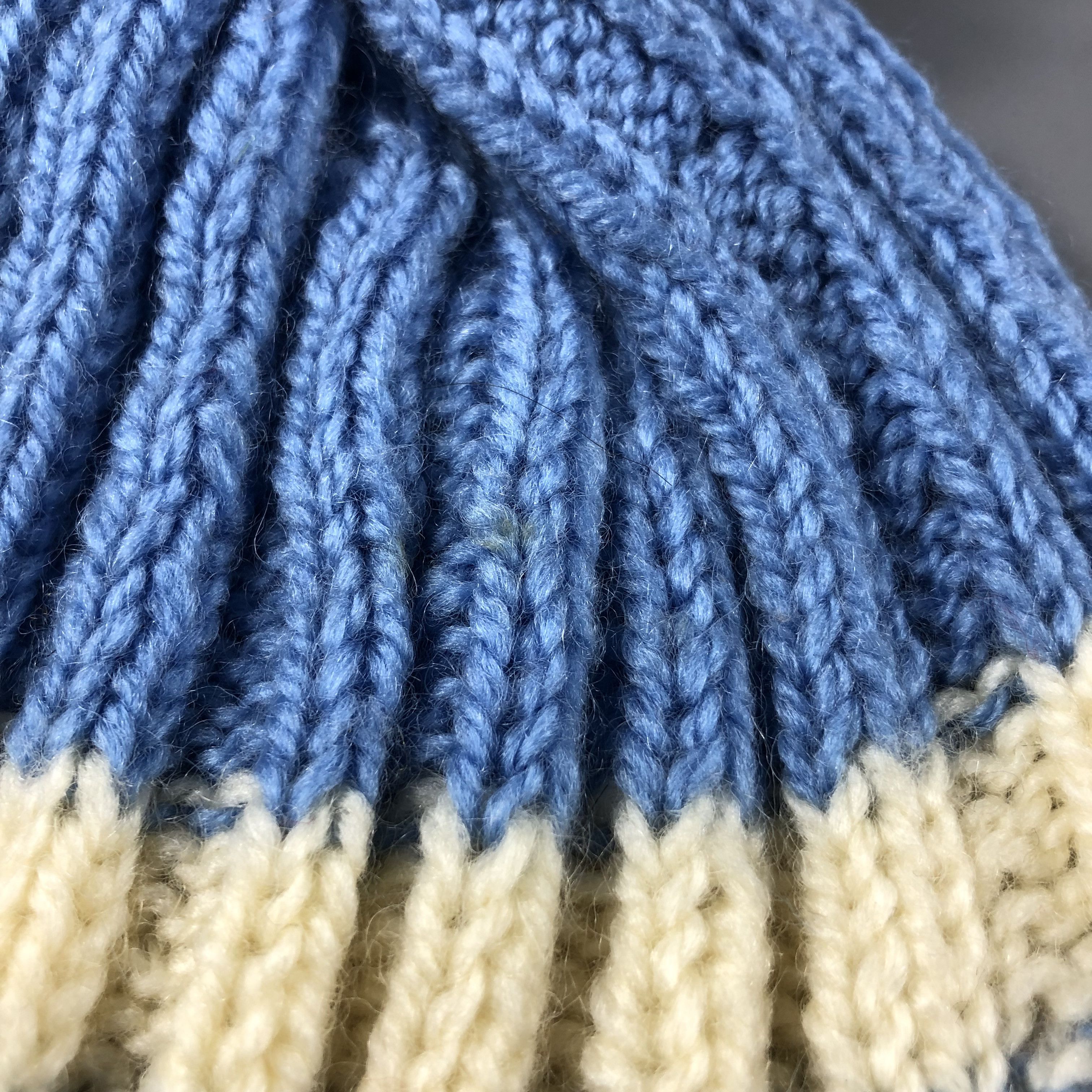 Vintage Unknown Pleated Knit Bobble Beanie Snowcap Snow Hat B980 Size ONE SIZE - 4 Thumbnail