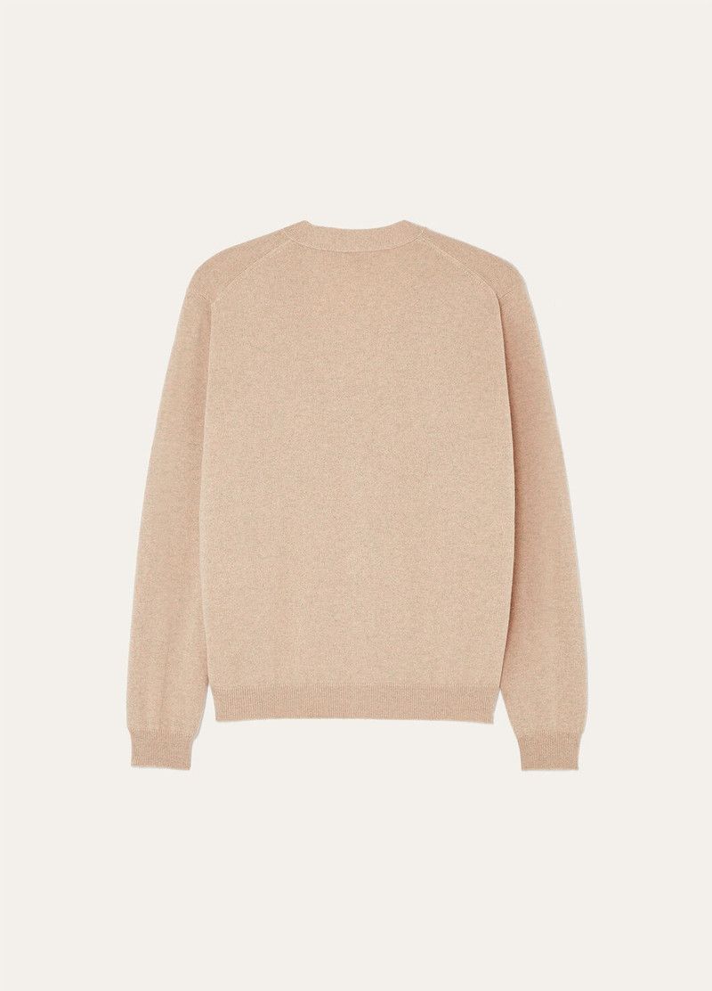 Loro Piana o1srvl11e0526 FAP2439 Classic Cardigan in Beige Size M / US 6-8 / IT 42-44 - 6 Thumbnail