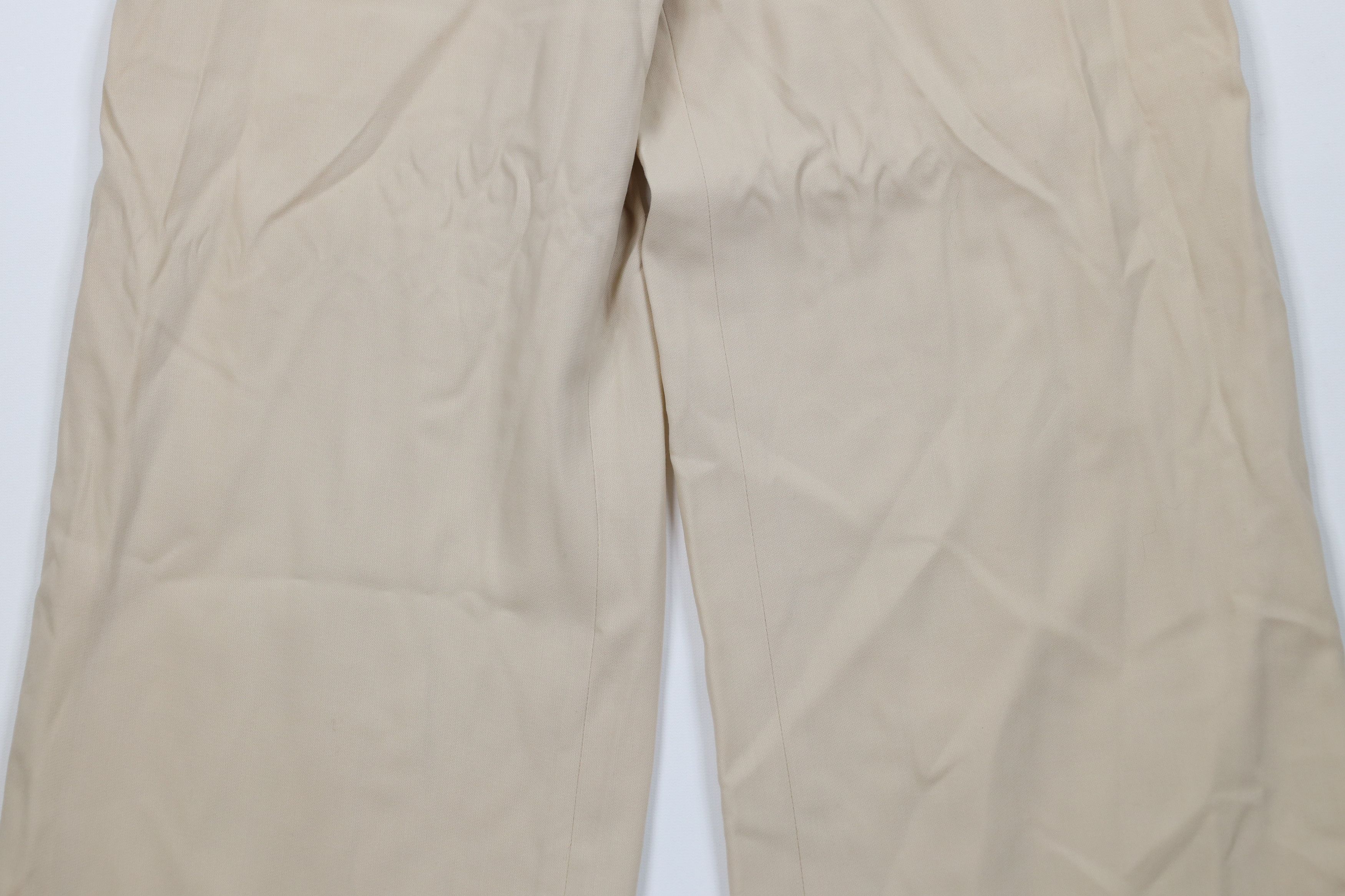 Escada Vintage Escada Knit Flared Wide Leg Pants Trousers Beige Size 38" / US 16 / IT 52 - 3 Thumbnail