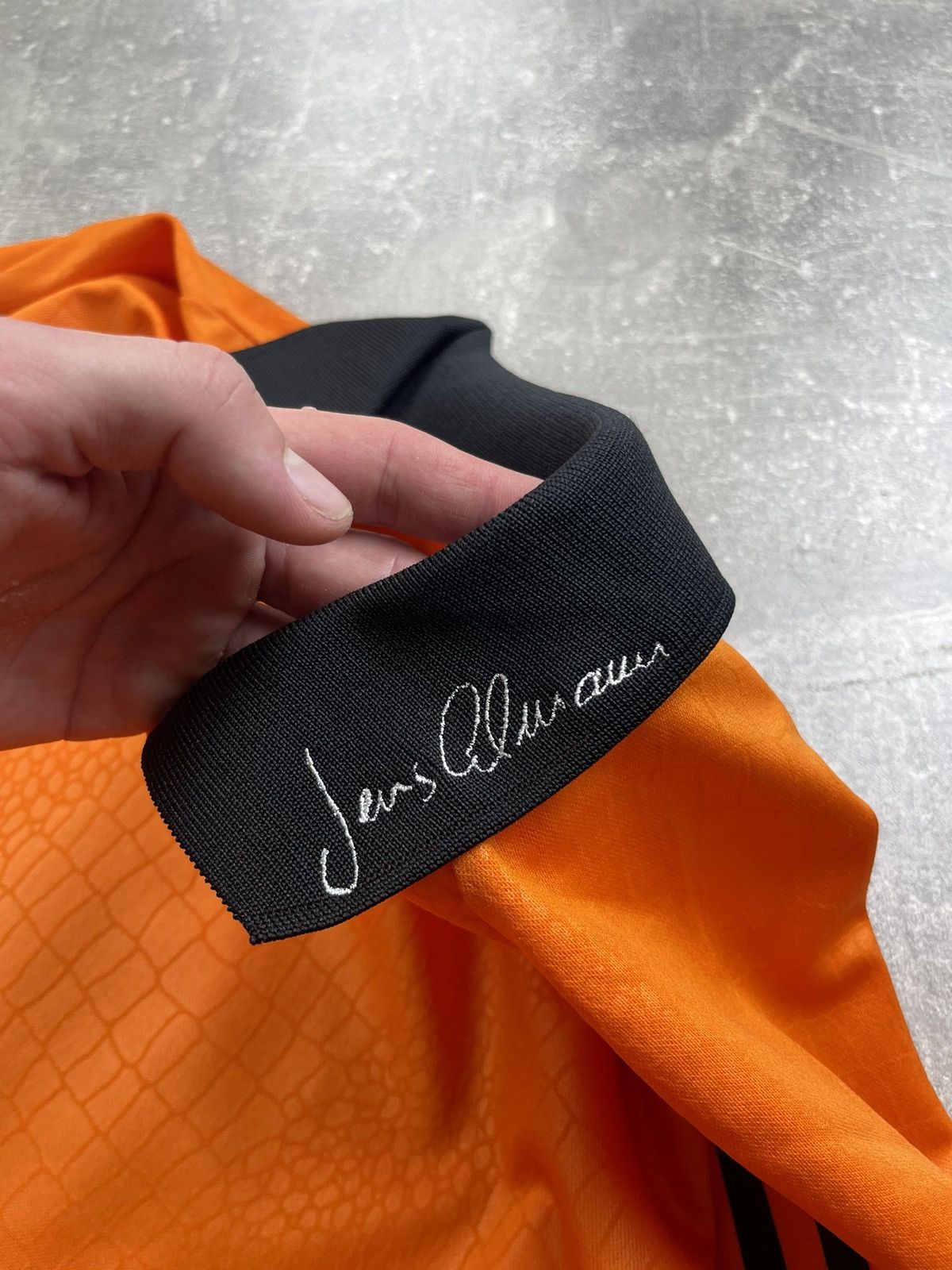 Adidas × Vintage Vintage Adidas Jens Lehmann Goalkeeper Jersey 1 Orange Black Size US L / EU 52-54 / 3 - 8 Thumbnail