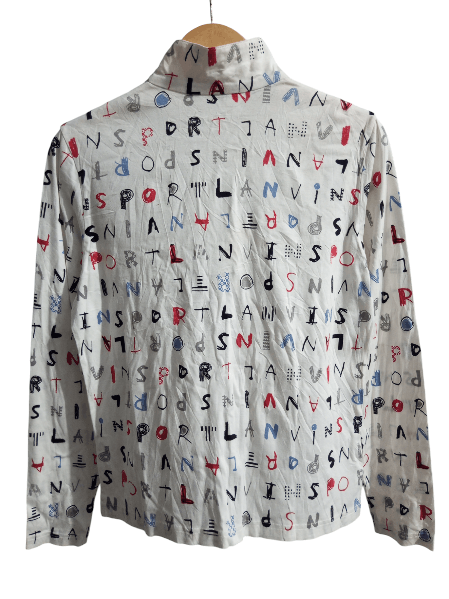 Lanvin × Vintage Vintage langit sport half zipper long sleeve tshirt Size US M / EU 48-50 / 2 - 2 Thumbnail