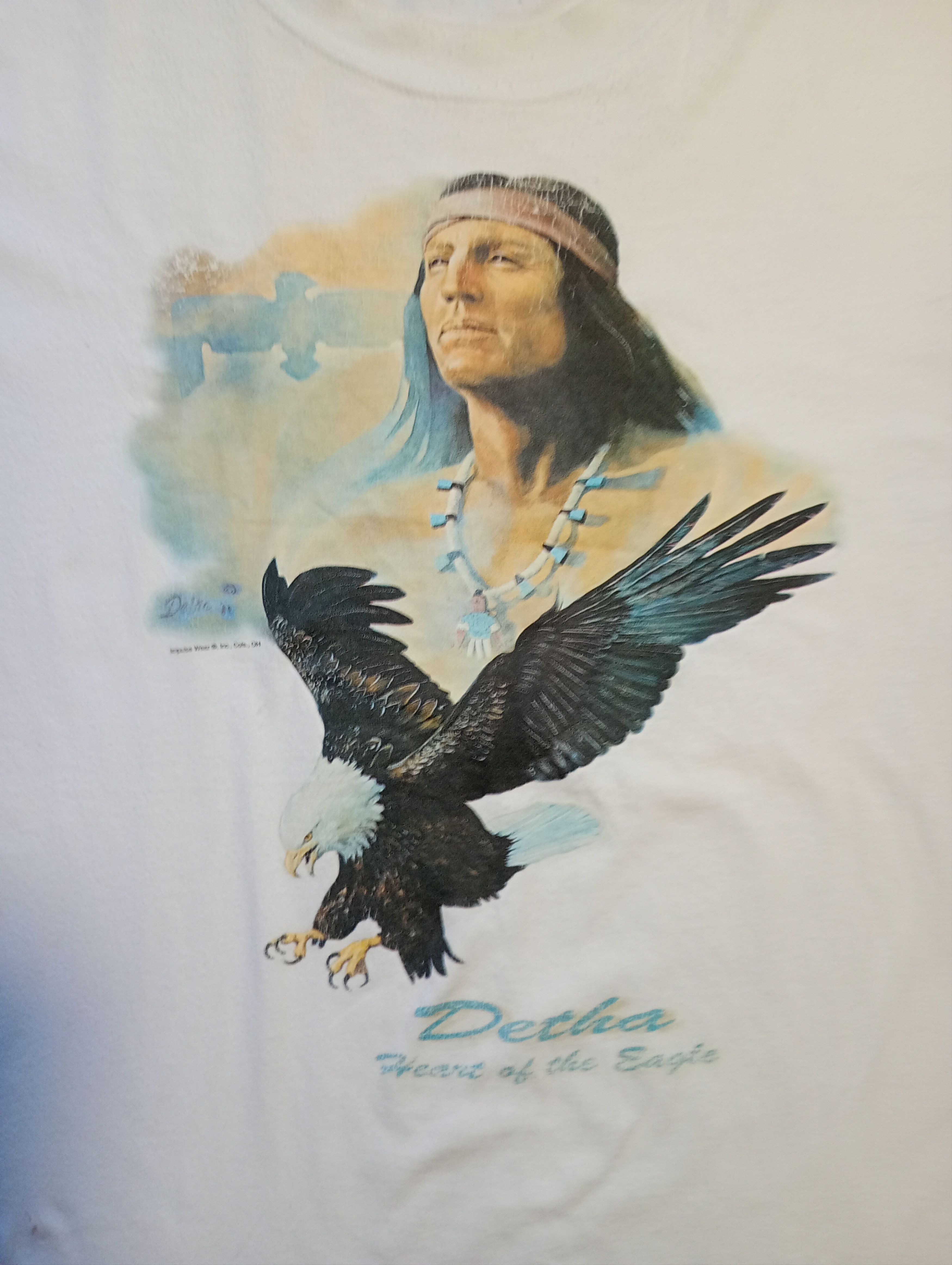 Vintage Jt's Detha Heart Of The Eagle 1989 T-Shirt Size US L / EU 52-54 / 3 - 6 Thumbnail