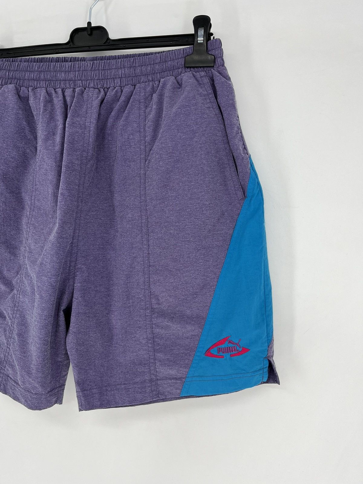 Puma × Vintage Vintage 90s Puma Mini Logo Shorts Streetwear Style Y2K nylo Size US 36 / EU 52 - 5 Thumbnail