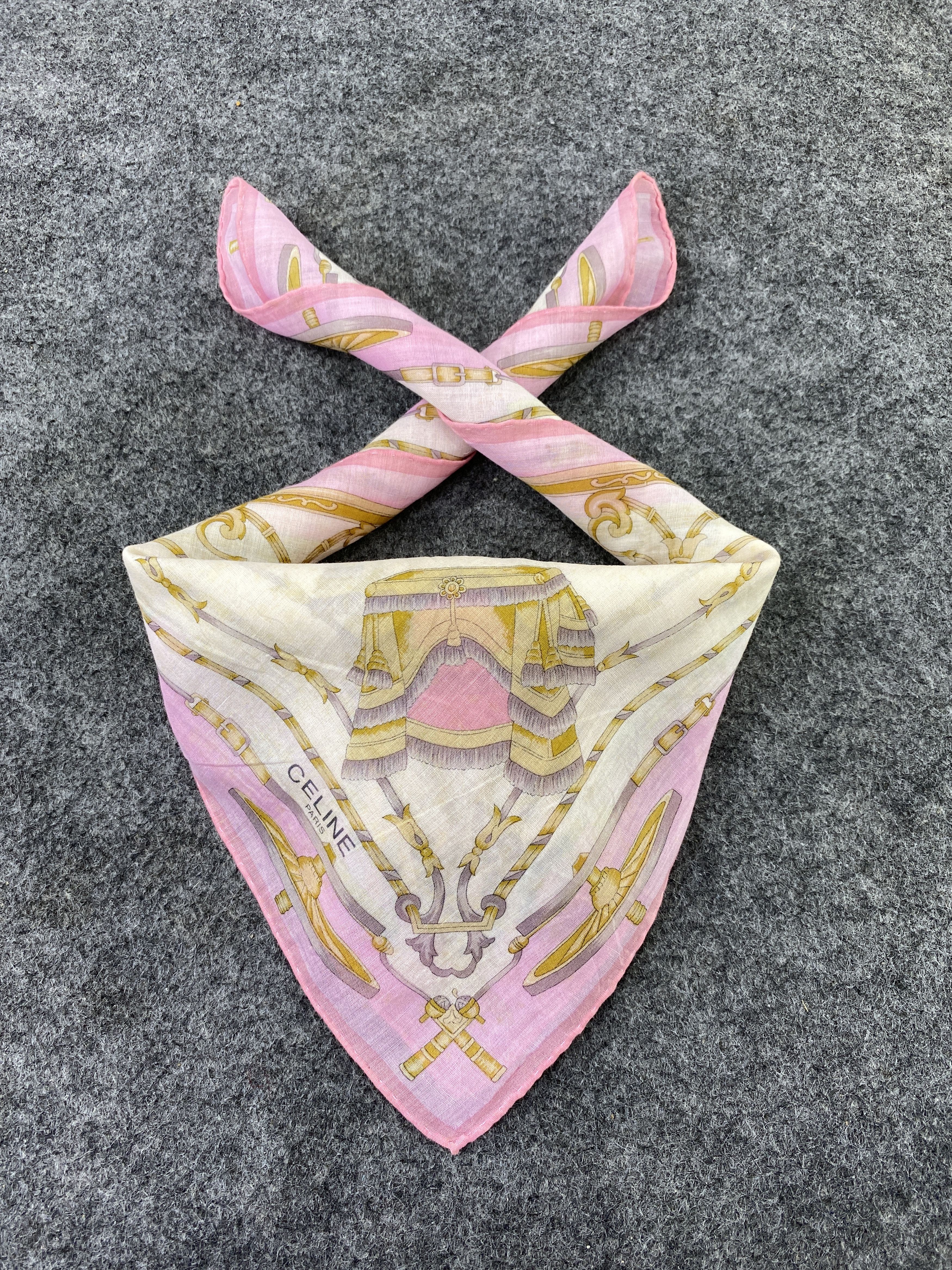 Celine × Vintage Celine handkerchief bandana neckerchief-B168 Size ONE SIZE - 2 Thumbnail
